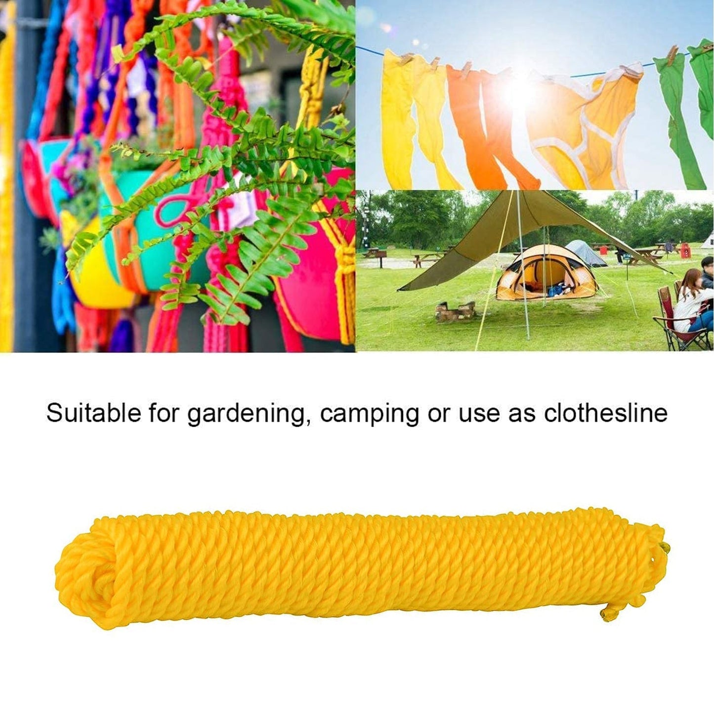 Heavy-Duty Clothesline – 3m Portable Drying Rope