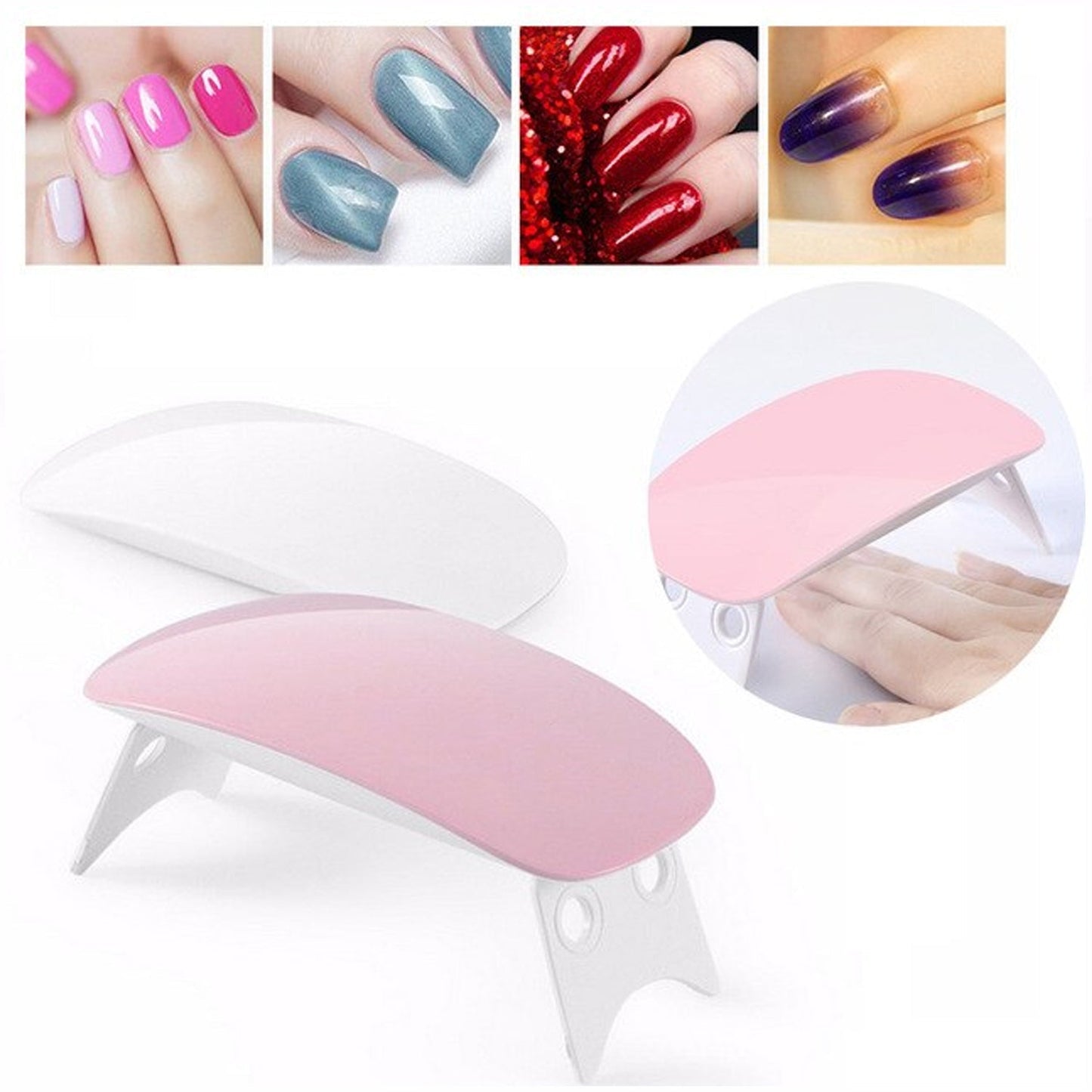Gel Nail Dryer – Portable Mini UV LED Lamp for Salon Finish | AuriGlam