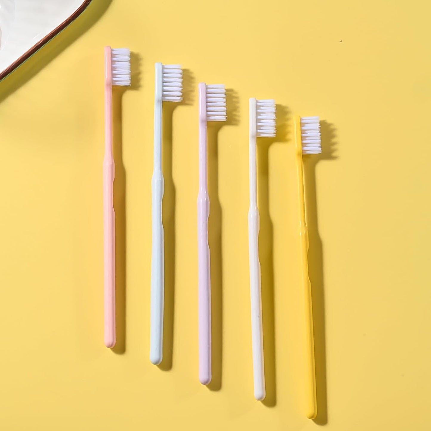 Soft Plastic Toothbrush Set – 20 Pcs with Travel Box | BrushedUp