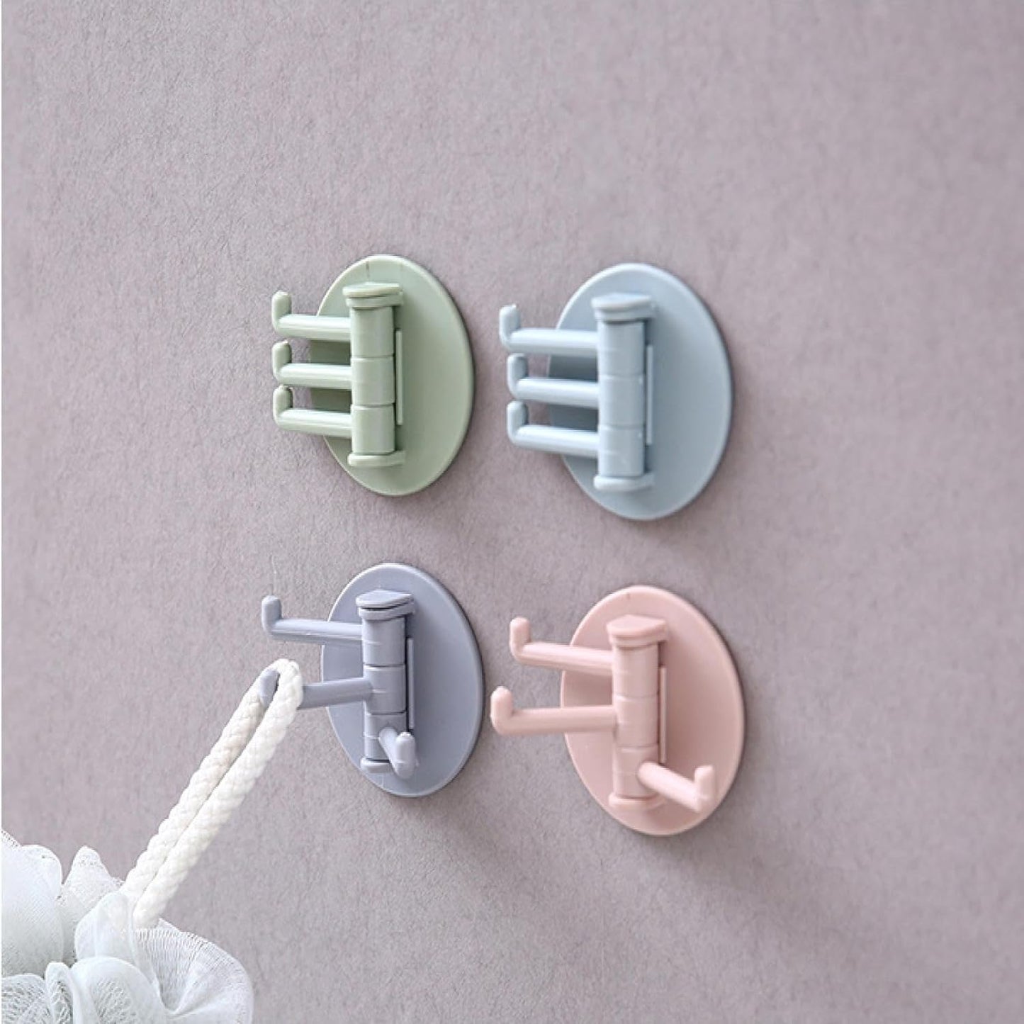 Clutter-Free Storage Punch-Free Sticky Hook – 3-Hook