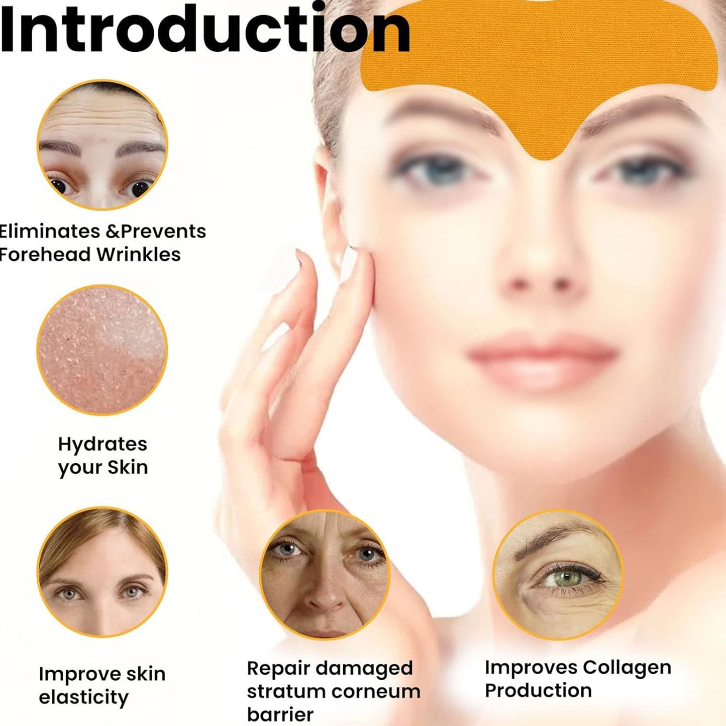 Forehead Wrinkle Patches (10 Pcs) – Anti-Aging Pads | GlowForm