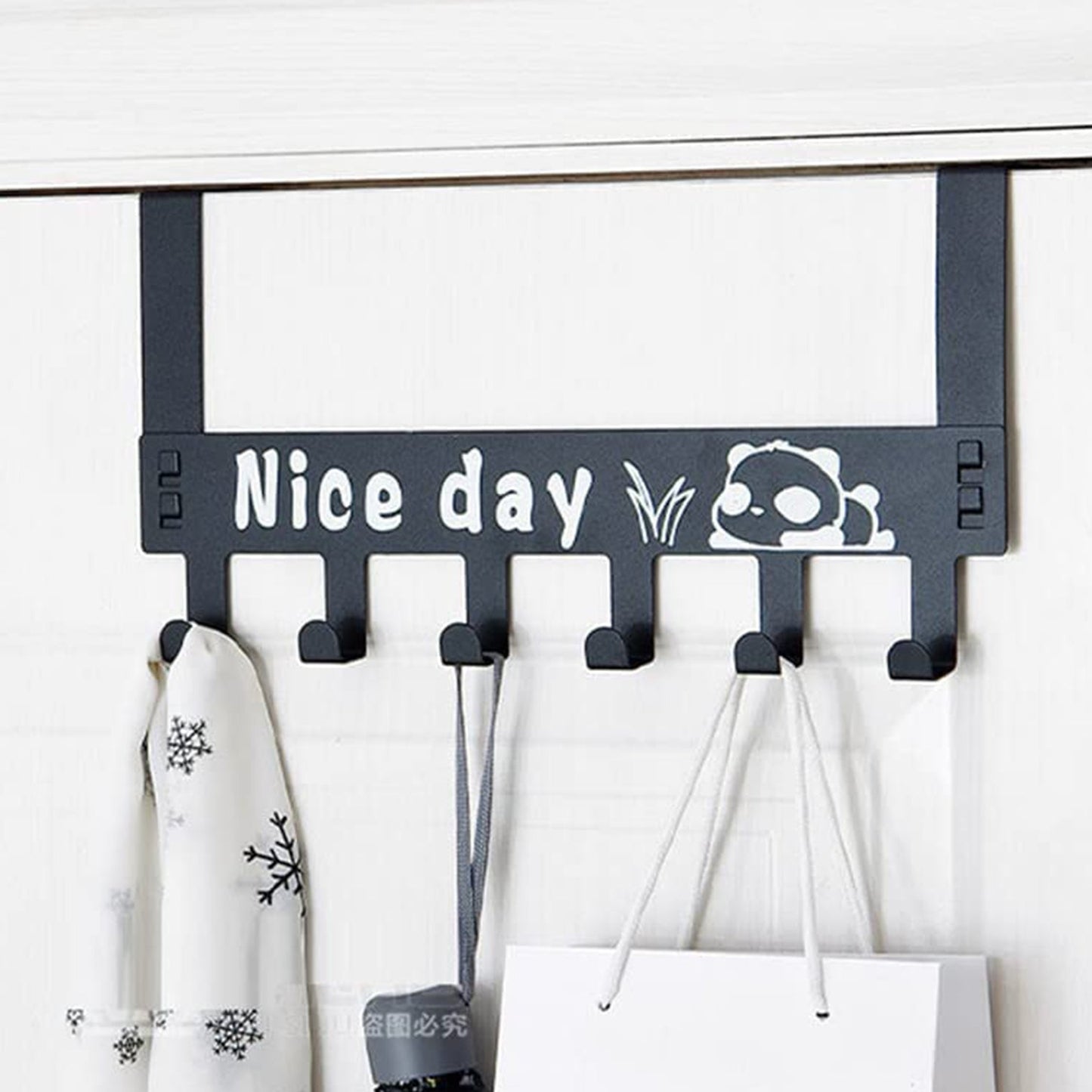 Heavy-Duty Over Door Hook Rack – Carbon Steel
