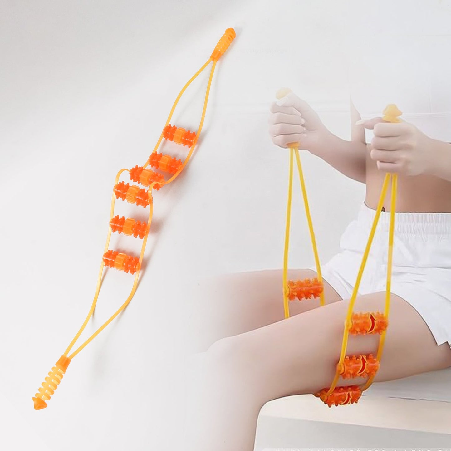 Back Massage Roller Rope – Manual Muscle Relief for Body Pain