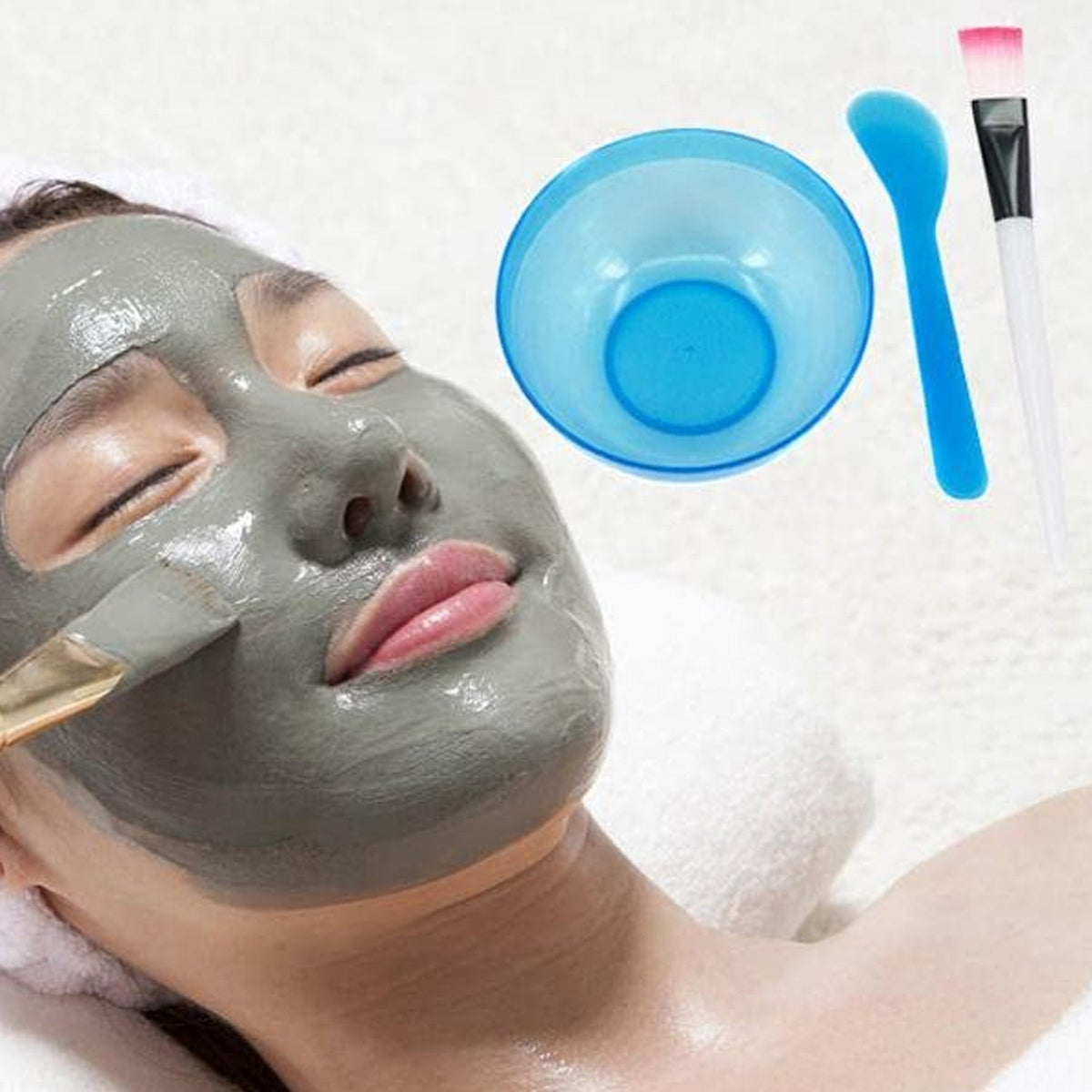 Facial Mask Bowl Set – 6-Piece Skincare Mixing Kit