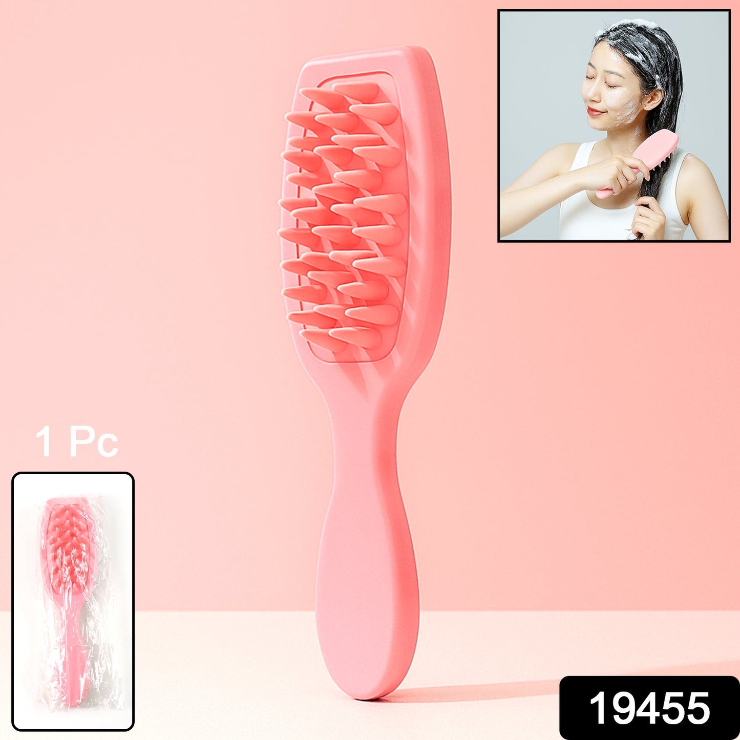 Silicone Scalp Massager – Soft Bristles for Deep Cleansing