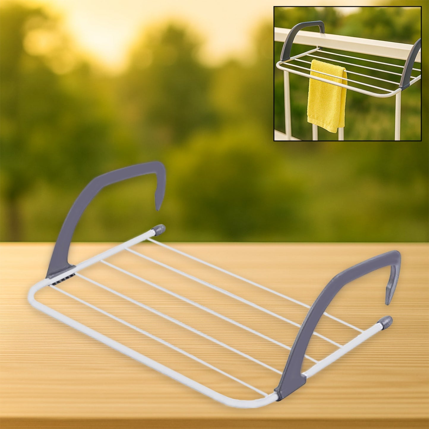 Clutter-Free Storage Folding Drying Rack – Compact, Steel