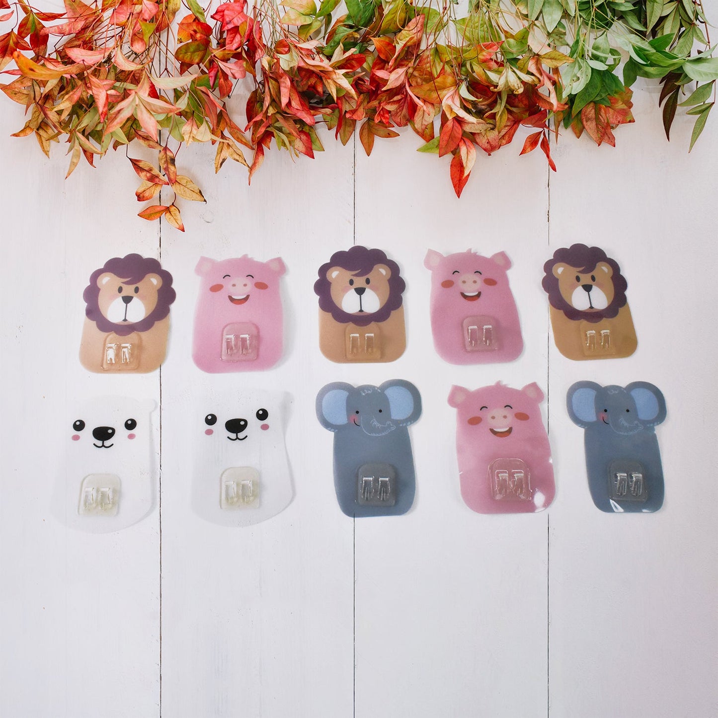 Wall Mounted Cartoon Hooks – Self-Adhesive, Kid-Friendly