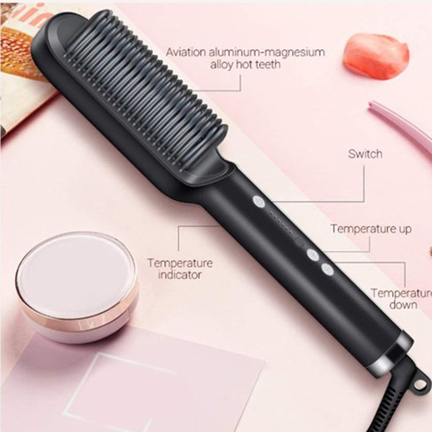 Hair Straightener – Keratin Ceramic & Scalp Massager | Calm & Curl