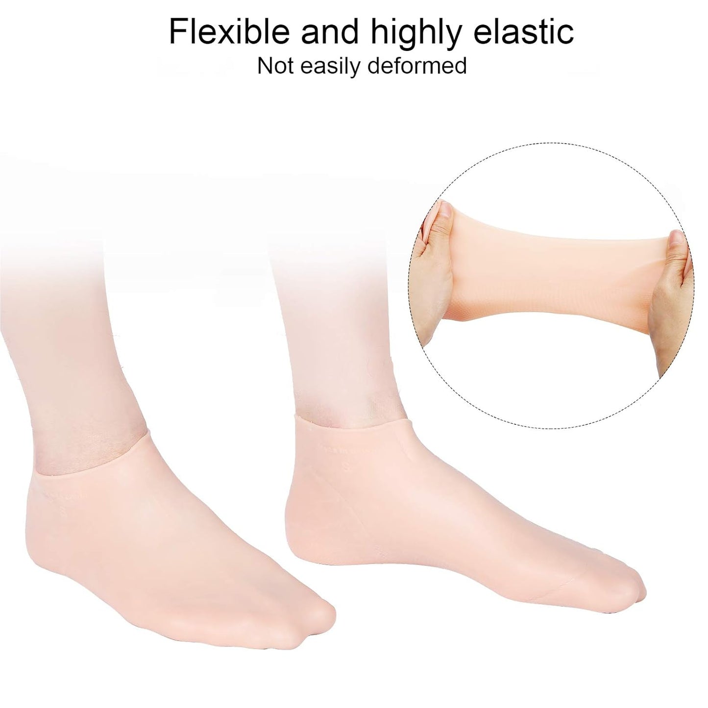 Silicone Moisturizing Socks – Softens & Repairs Dry Cracked Feet