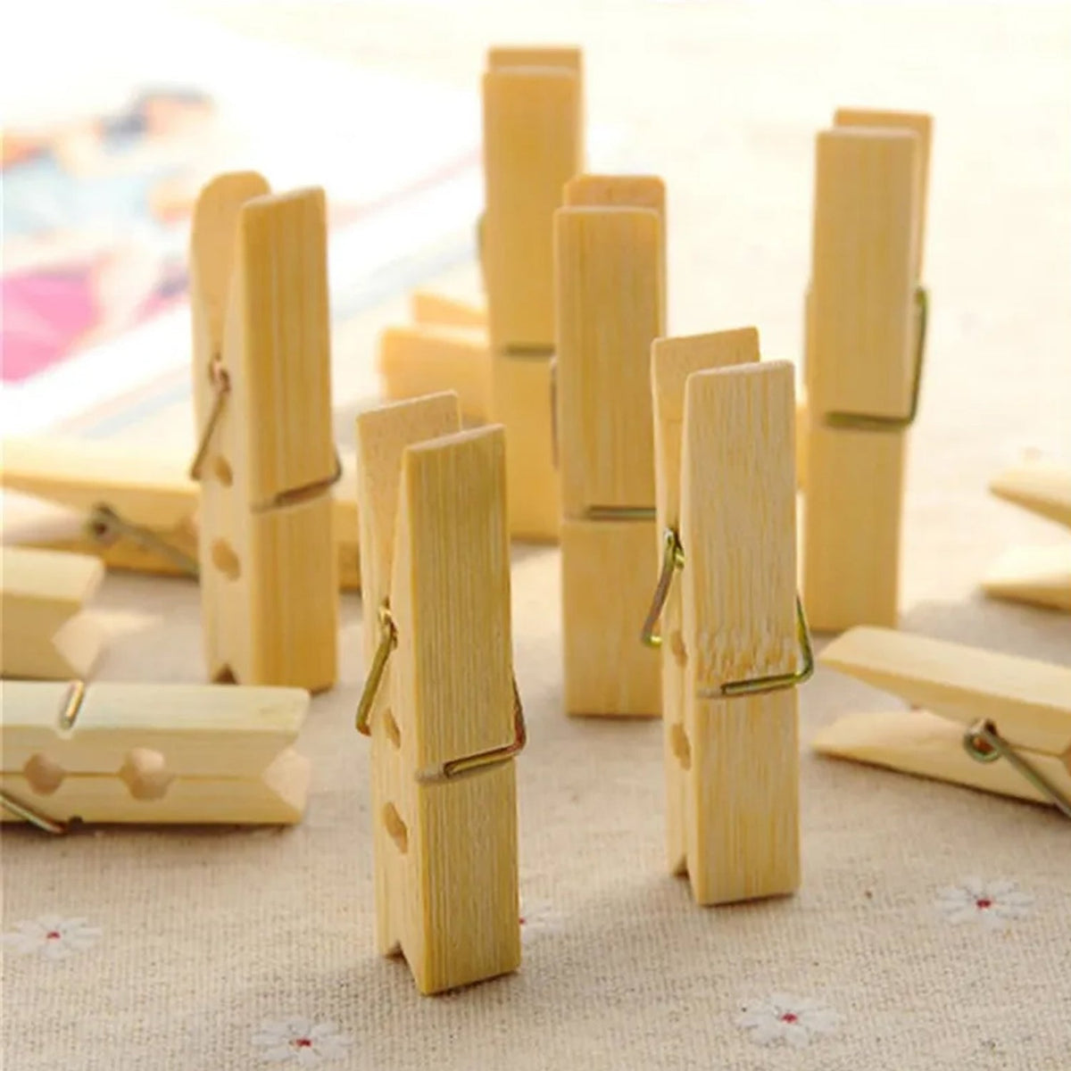 Heavy-Duty Wooden Clothespins – Laundry & Craft Clips - main product view