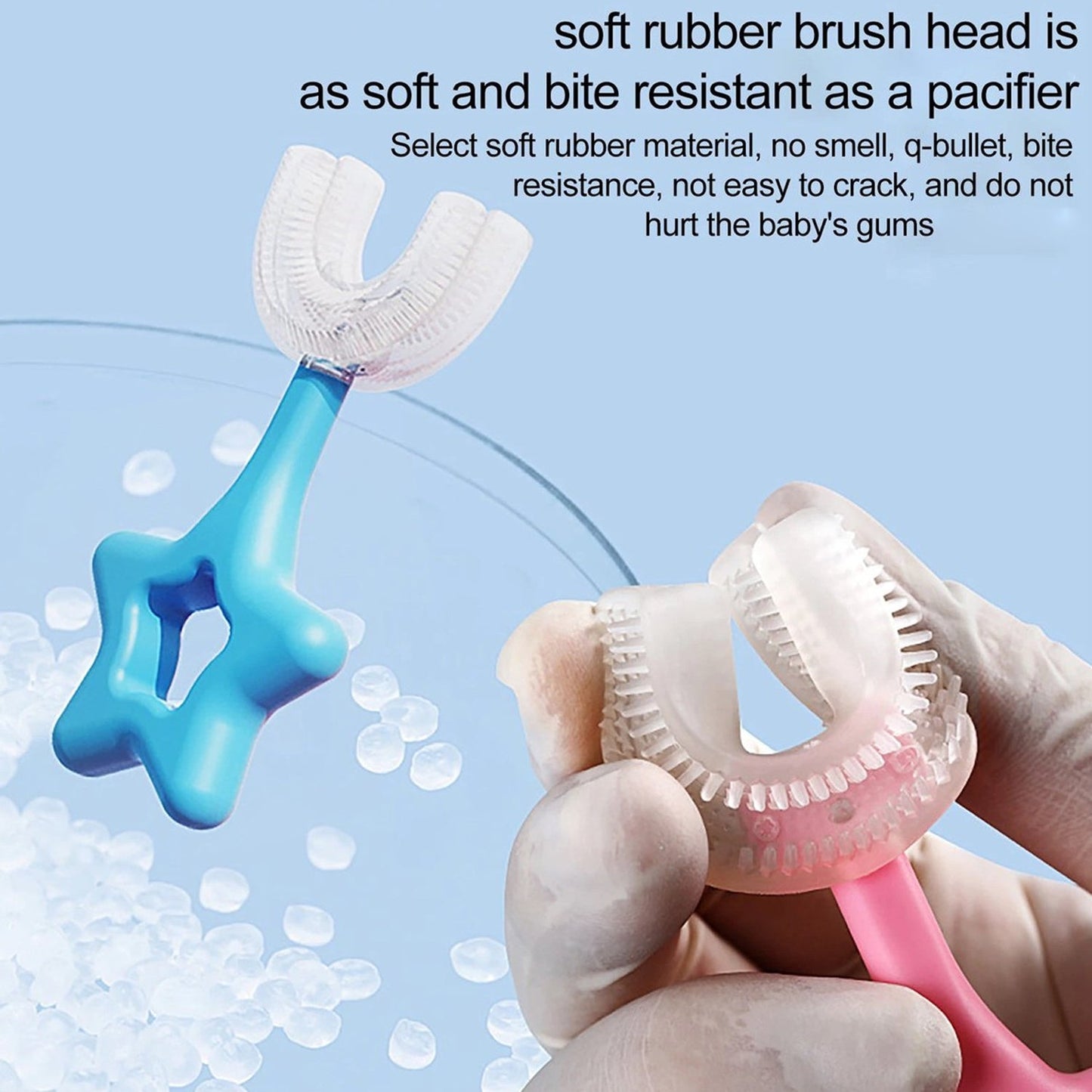 Kids U-Shape Toothbrush – Soft Silicone for Gentle Brushing | MintGuard
