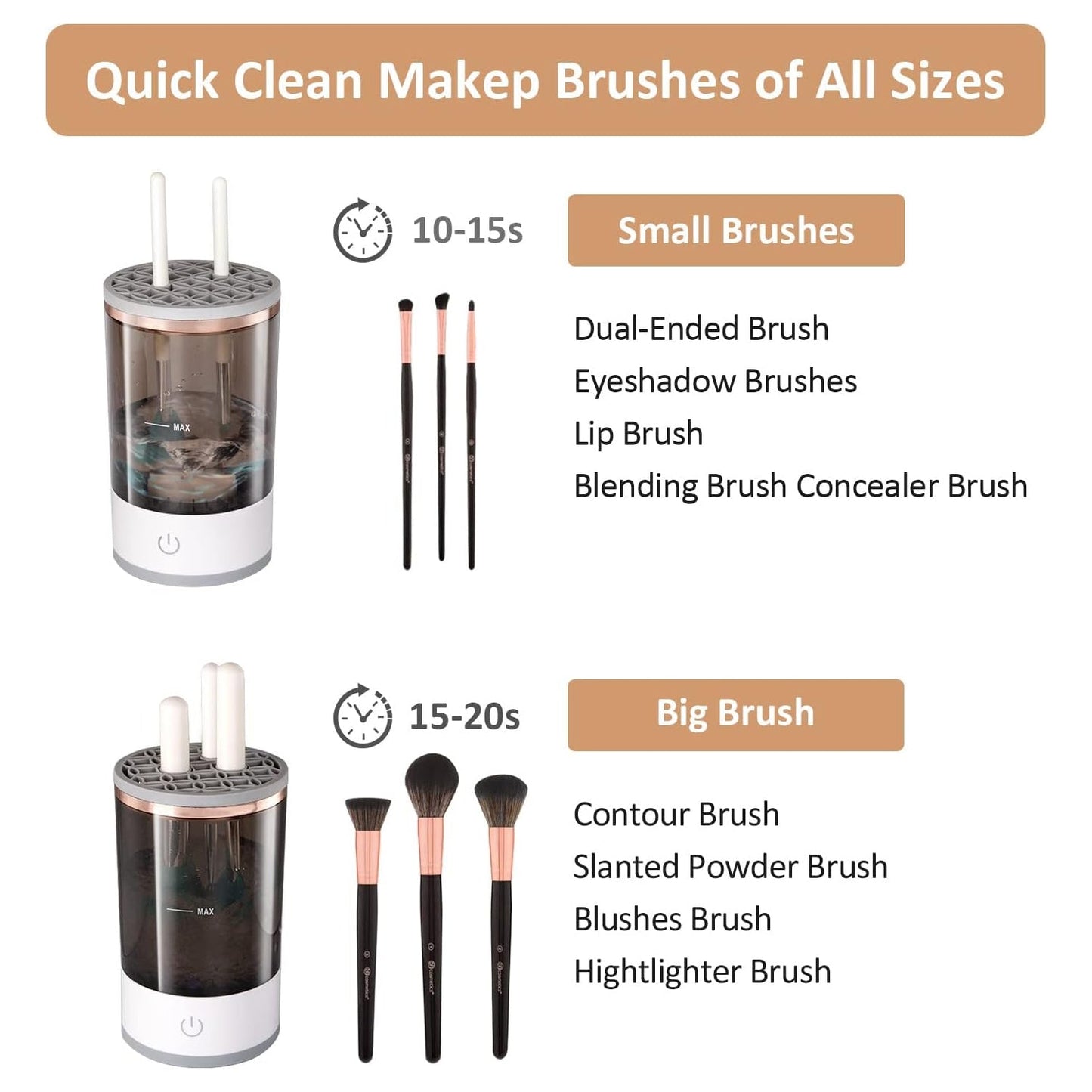 Automatic Makeup Brush Cleaner – Fast & Hygienic | BeautyBare