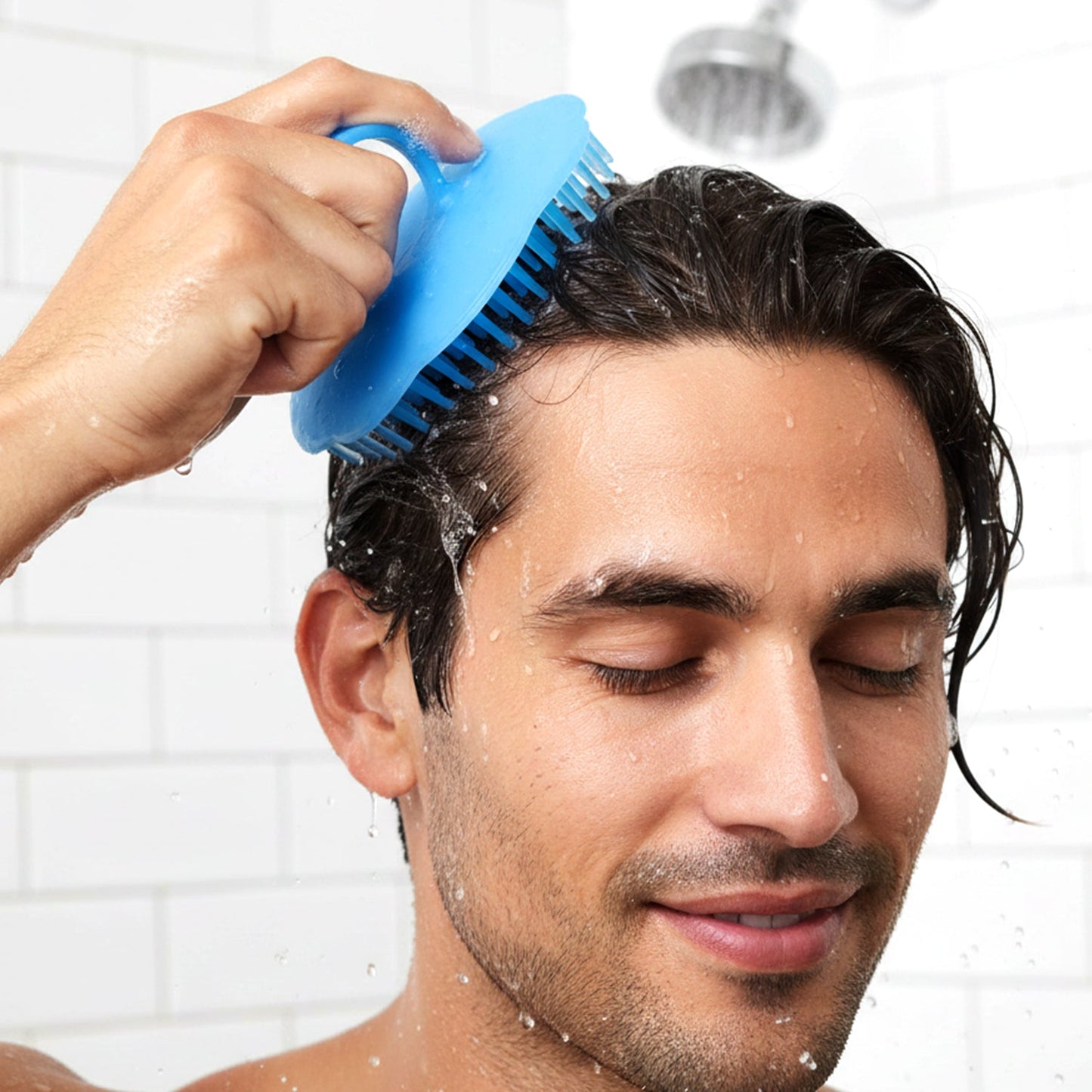 Silicone Scalp Massager – Deep Cleansing Shampoo Brush