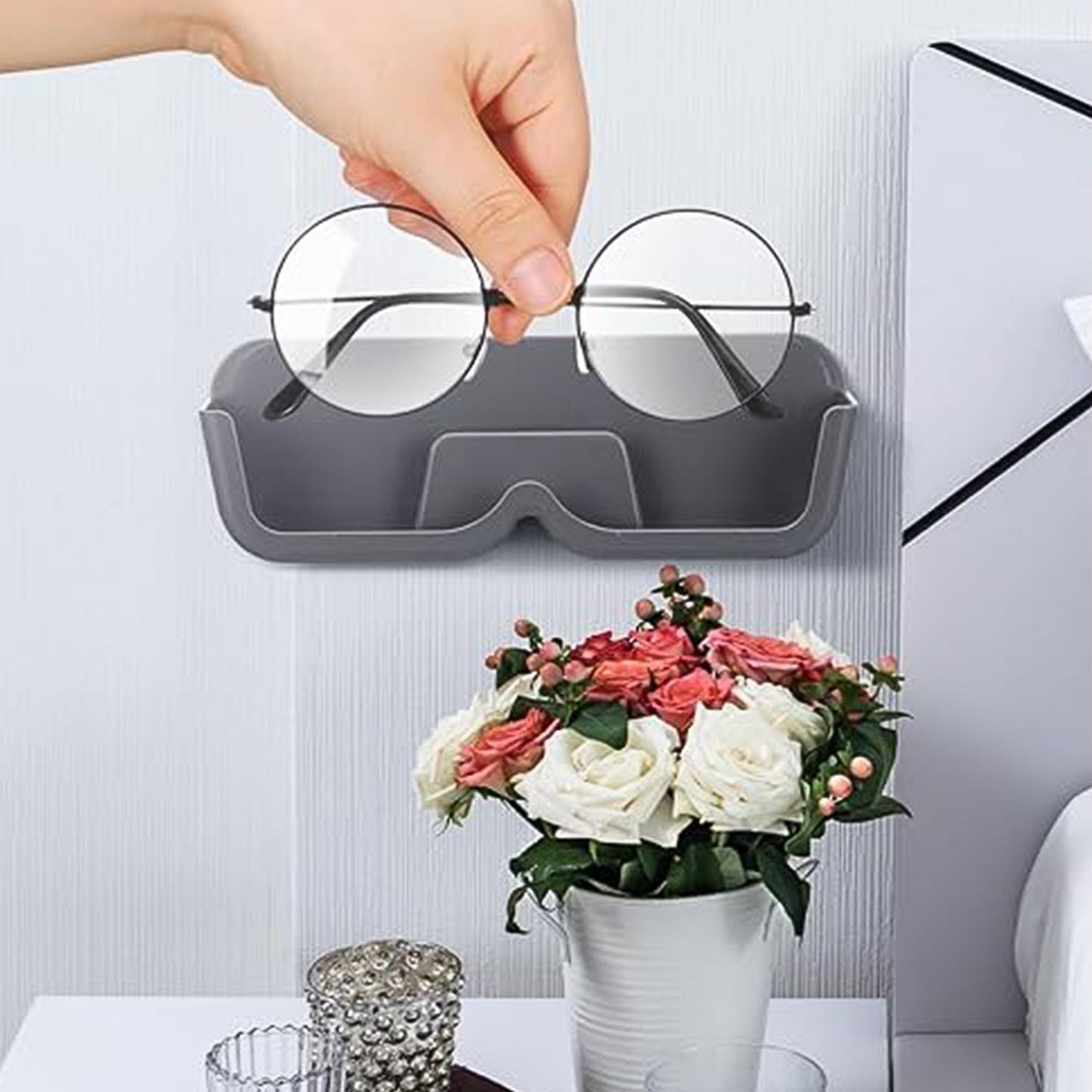 Clutter-Free Storage Wall Mounted Sunglasses Holder – Durable