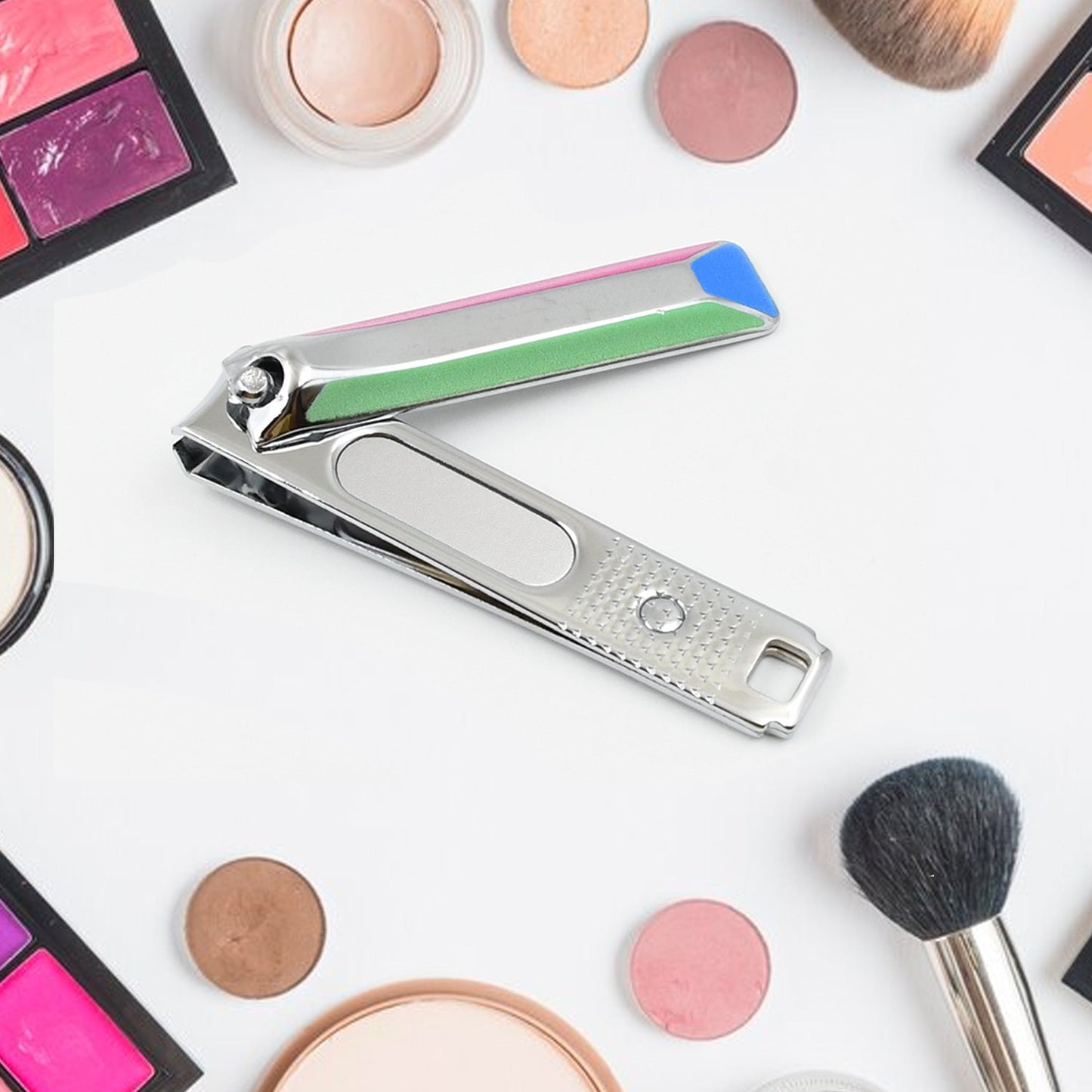 Folding Nail Clippers – Assorted Design Stainless Steel with File | AuriGlam