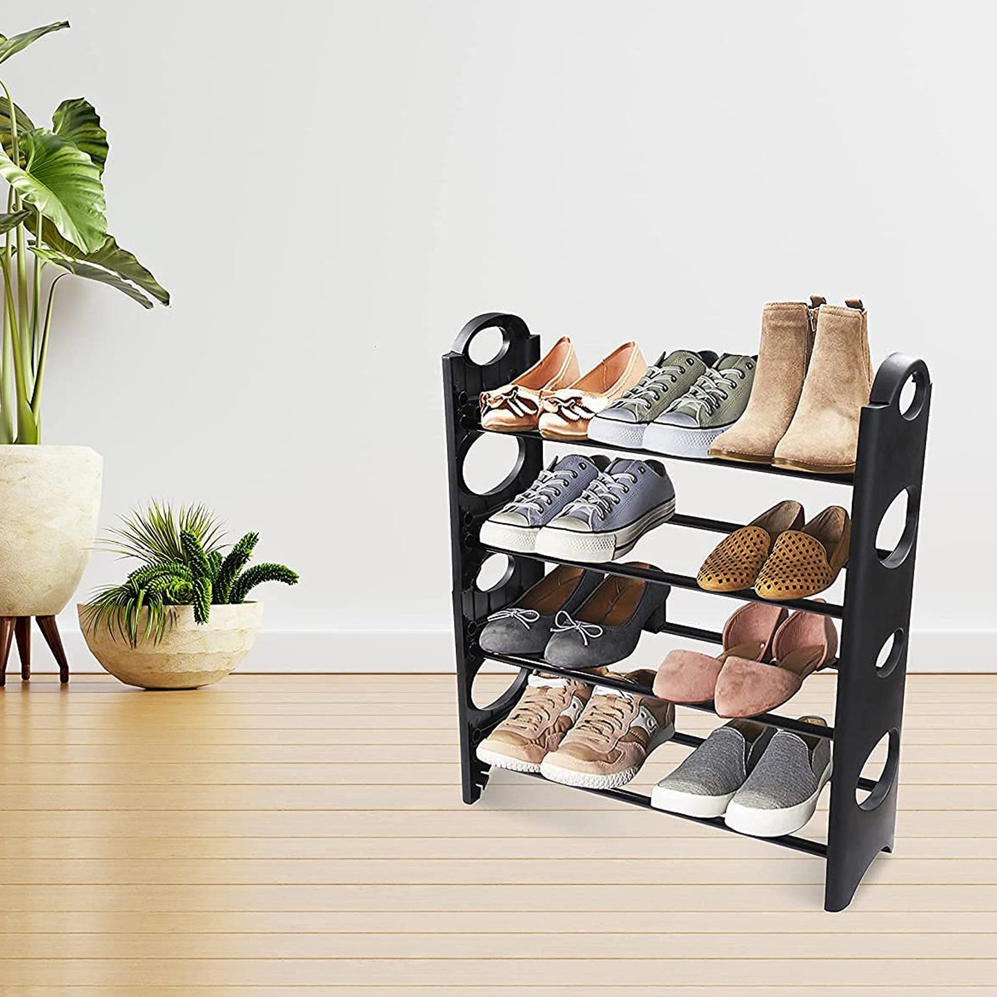 Space-Saving Shoe Rack 4-Tier – Footwear Organizer