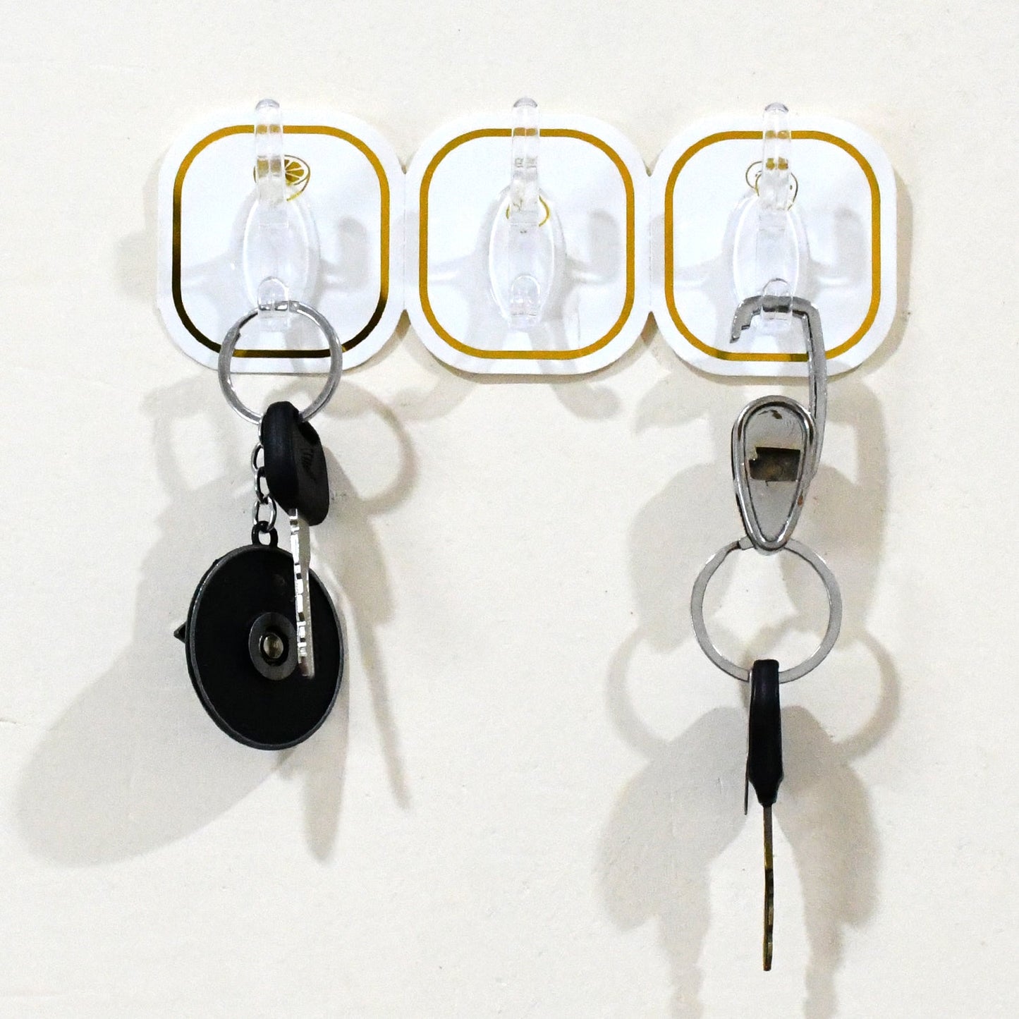 Reusable Transparent Adhesive Hooks (6 Pcs) – Strong