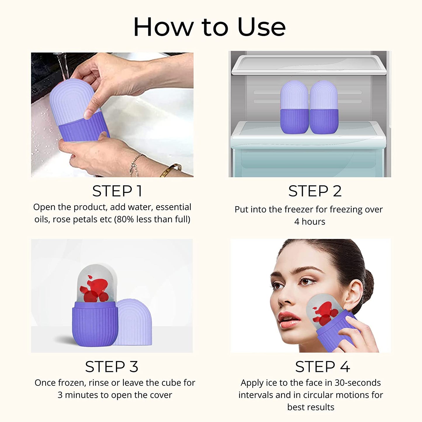 Ice Roller for Face & Eye Massage – Soothing Skincare | GlowForm
