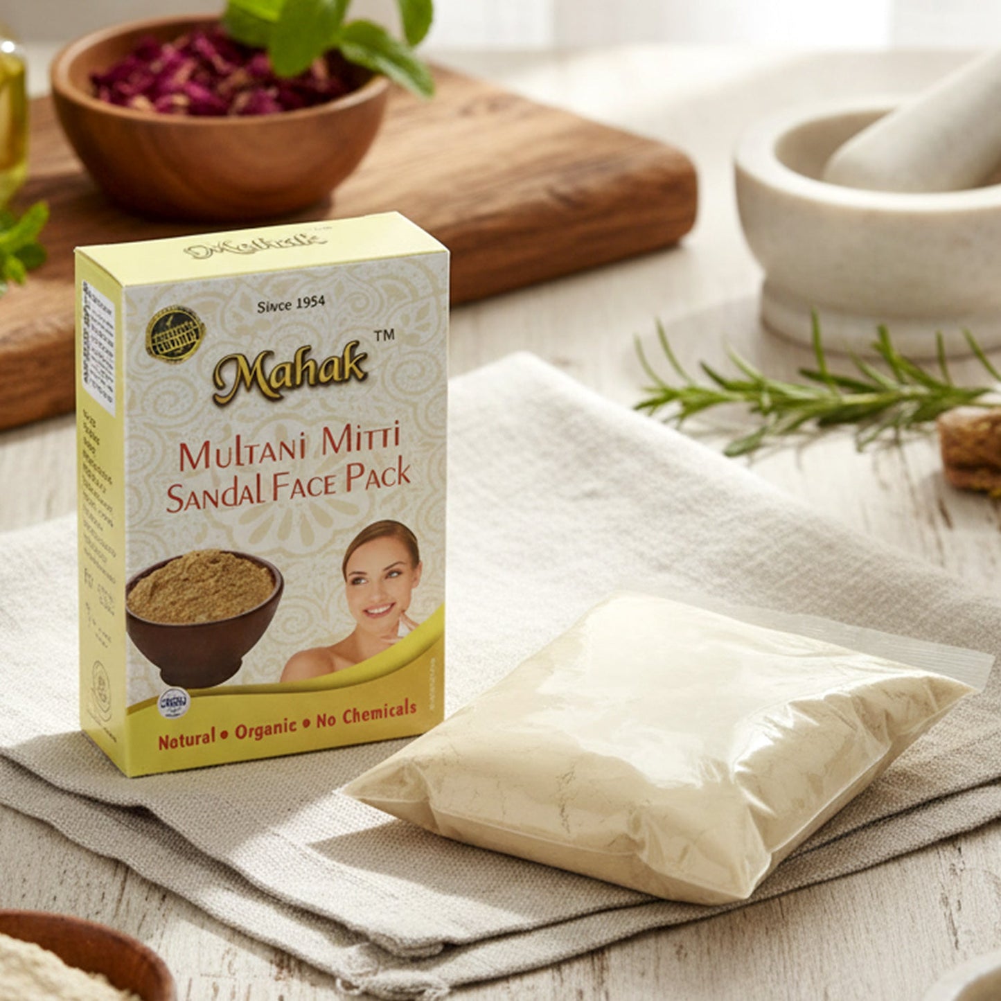 Multani Mitti Face Pack – Herbal Deep Cleansing Powder 80 gm