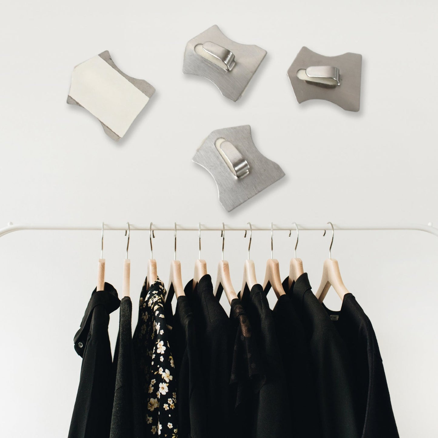 Heavy-Duty Self-Adhesive Hooks – Stainless Steel