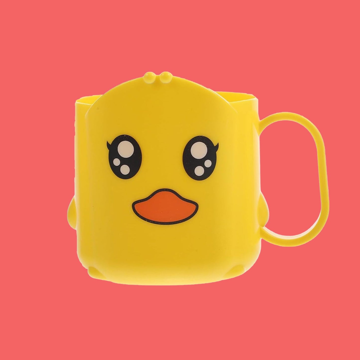 Cartoon Plastic Toothbrush Cup – Durable & Lightweight | Mini Bubbles