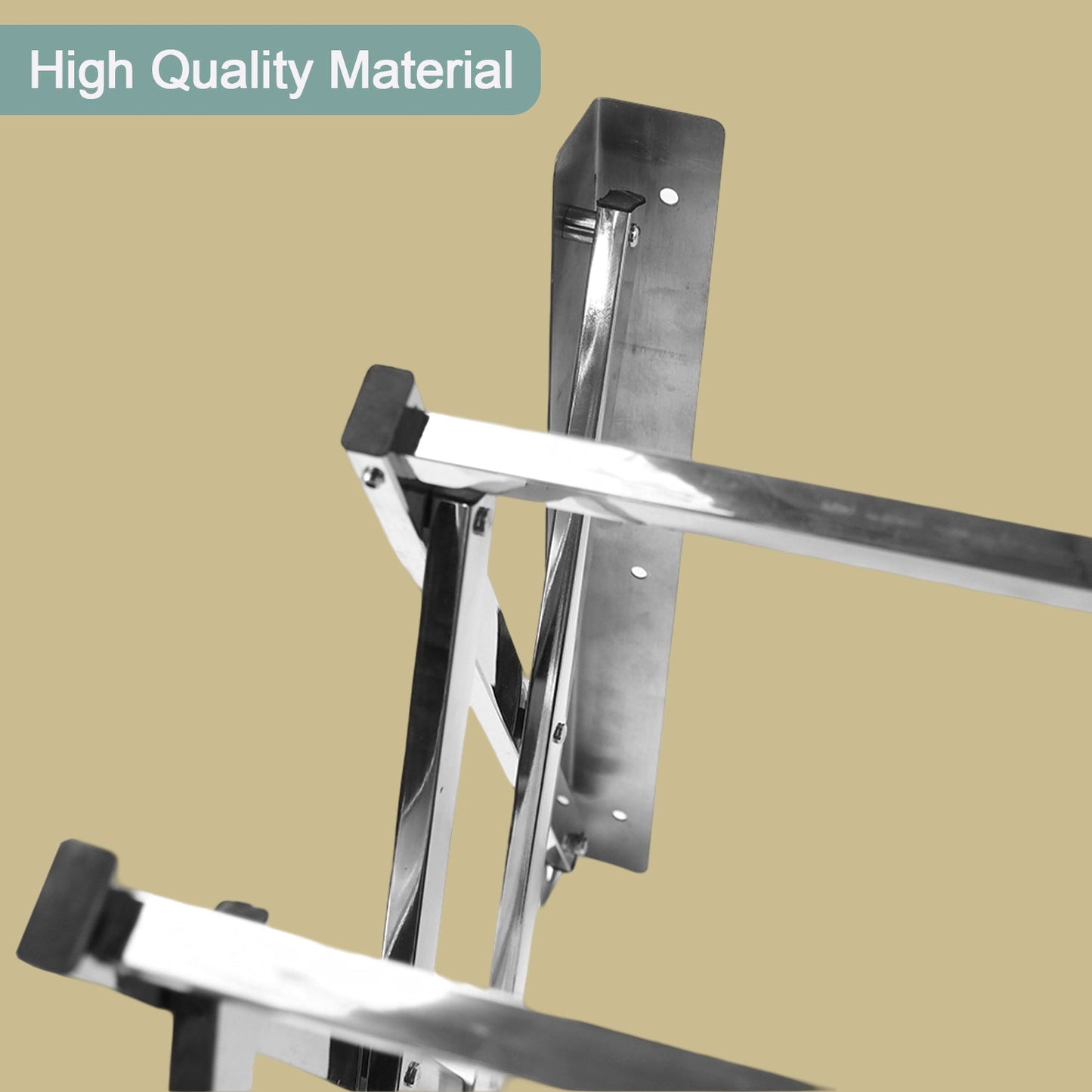 Space-Saving Stainless Steel Folding Clothes Drying Rack – Durable