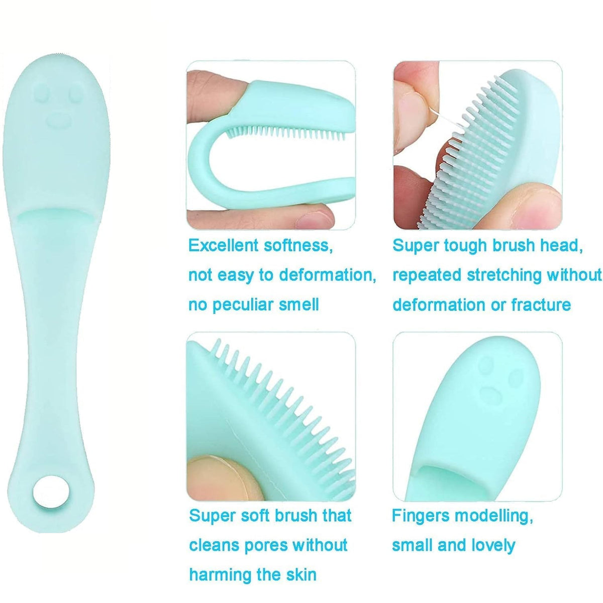 Silicone Finger Scrubber – Gentle Facial Cleansing Tool