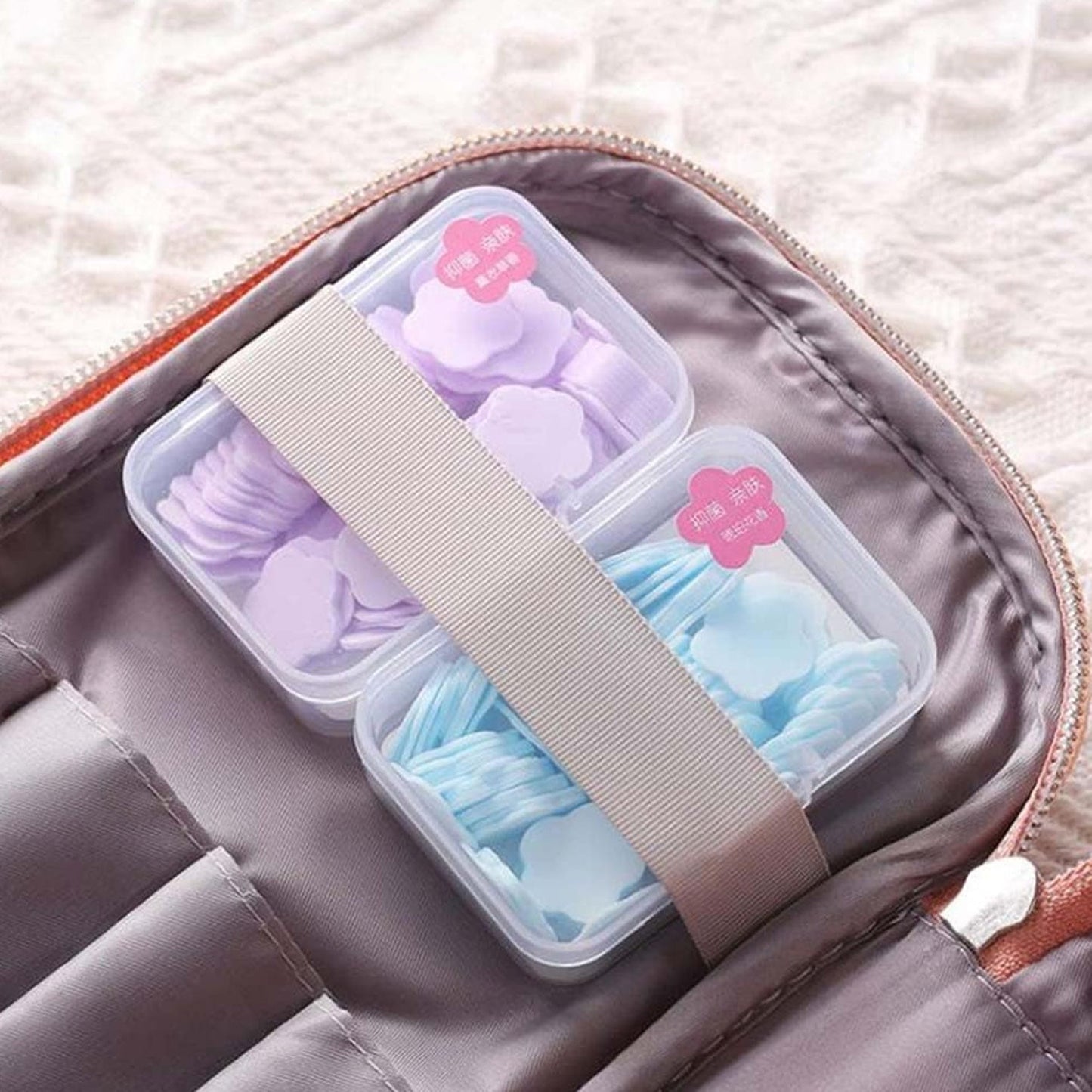Travel Soap Sheets – 100 Flower-Shaped | VelvetBubbles