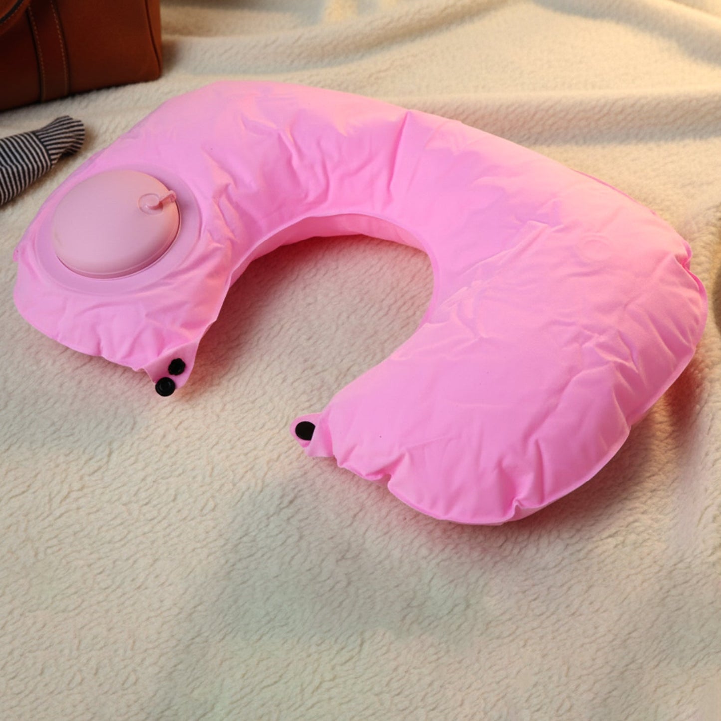 Inflatable Travel Neck Pillow – Ergonomic Adjustable Comfort