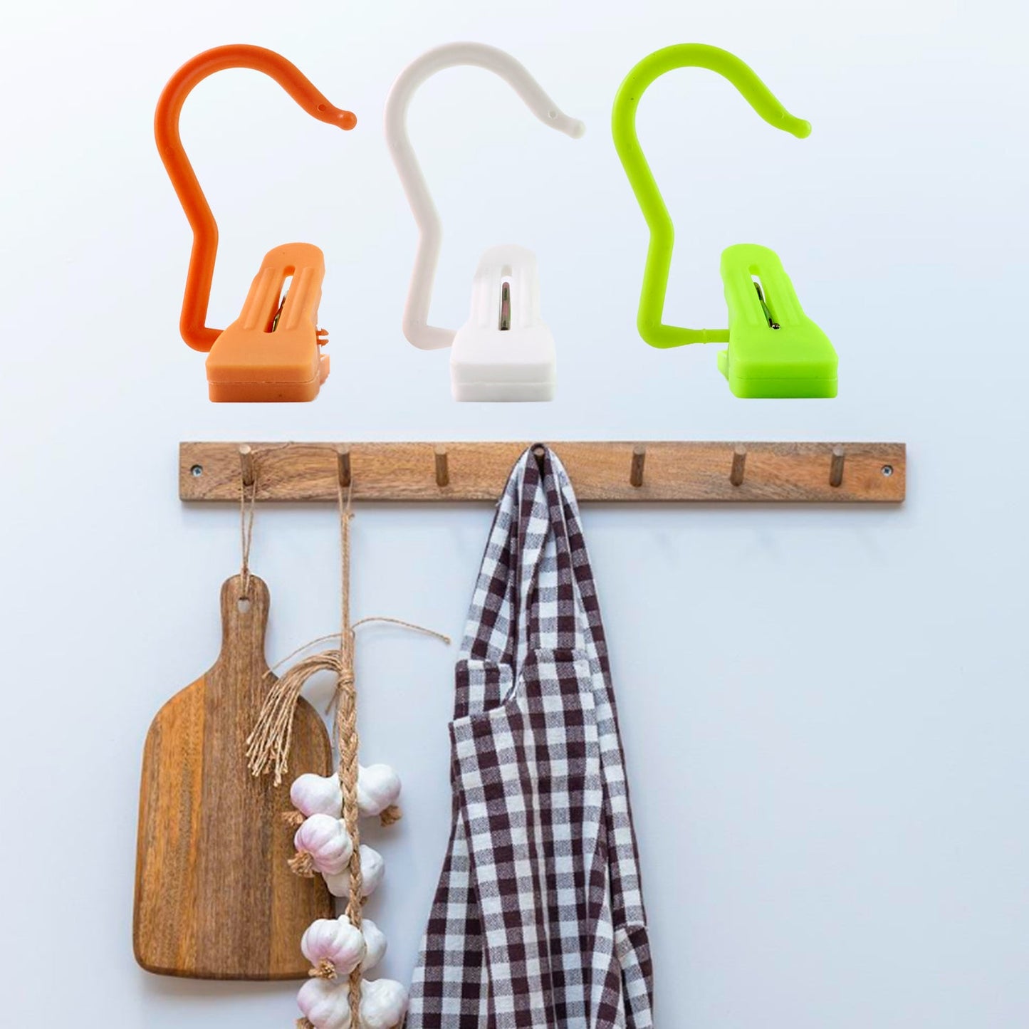 All-in-One Hanging Hook Clip – Strong Grip & Rotatable, Use