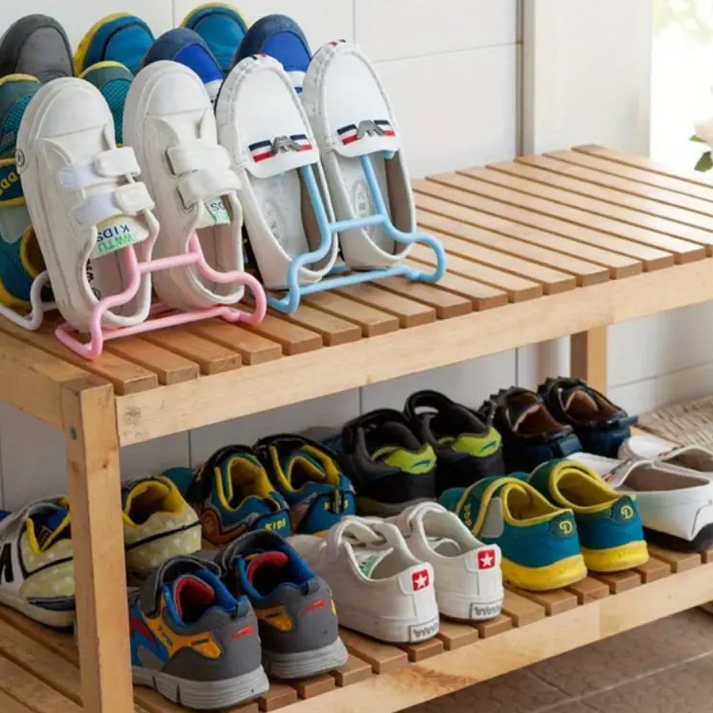 Clutter-Free Storage Shoe Drying Rack Multi-Function