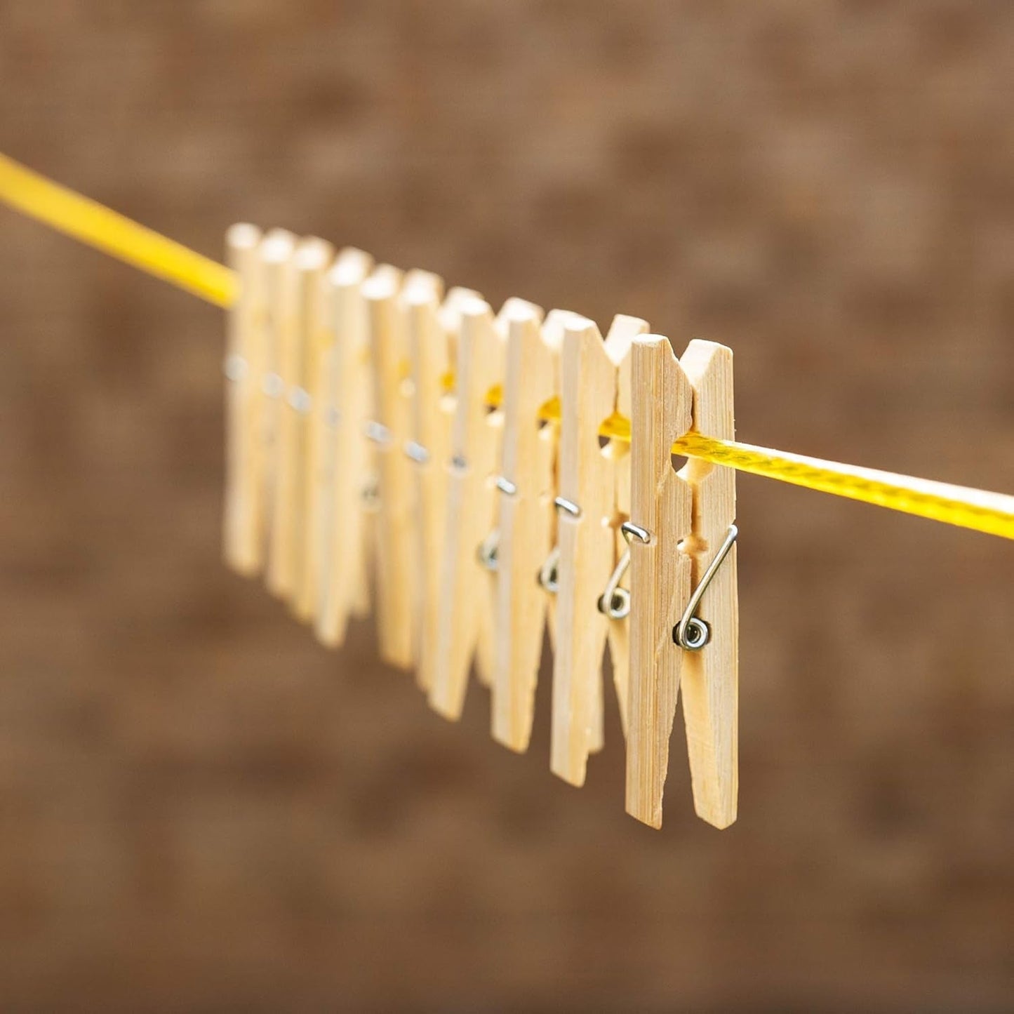 Heavy-Duty Bamboo Cloth Clips – Wooden Pegs (10 Pcs)
