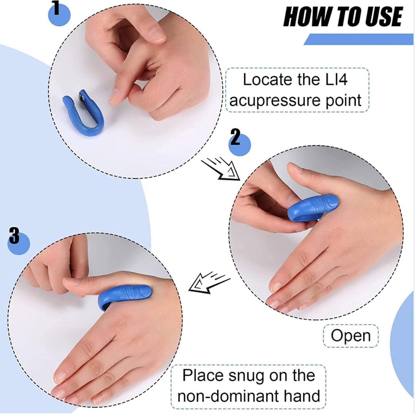 Acupressure Hand Clip – Stress & Migraine Relief | Velvet Wellness