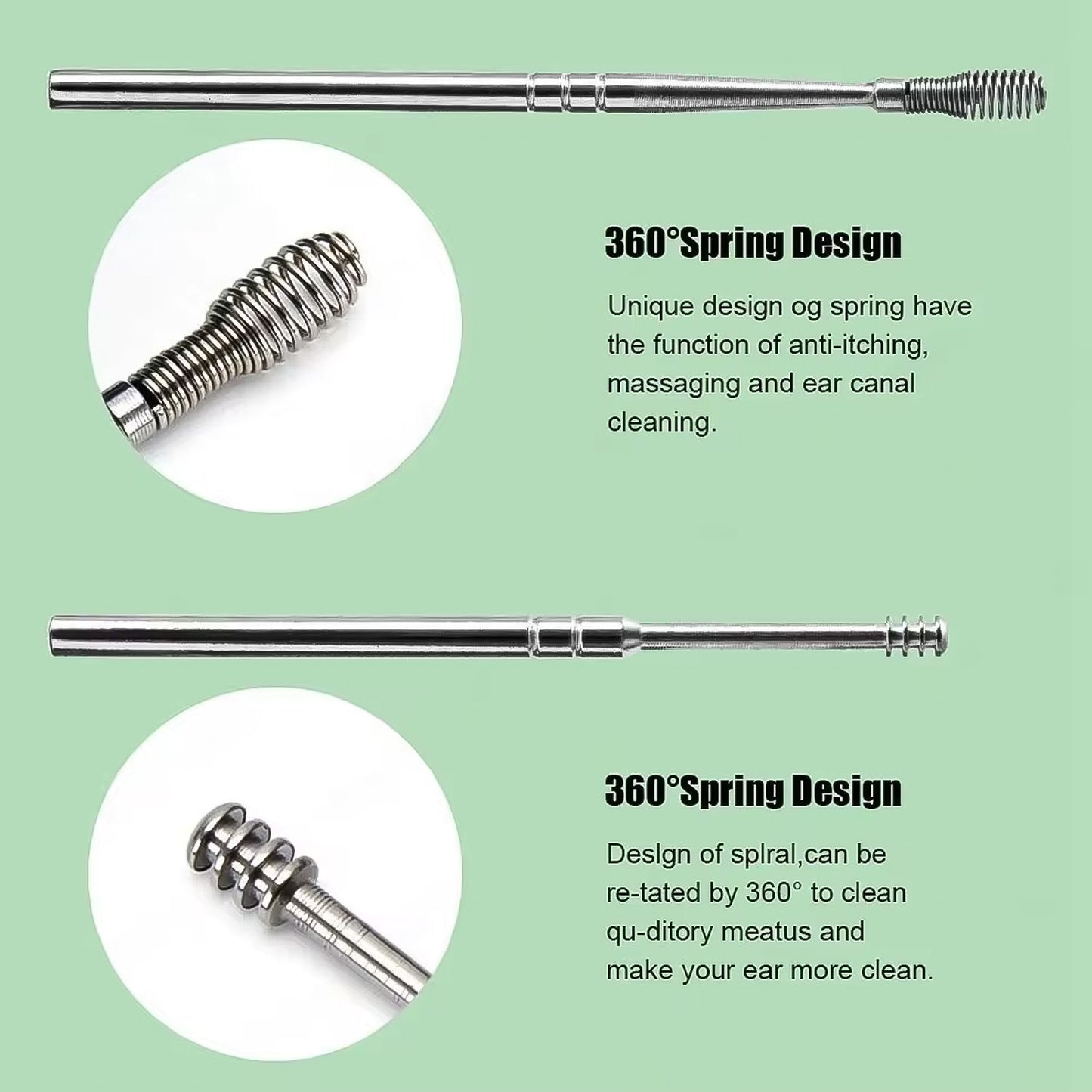 Ear Wax Cleaner Kit – 6-in-1 Reusable Tools with Pouch |