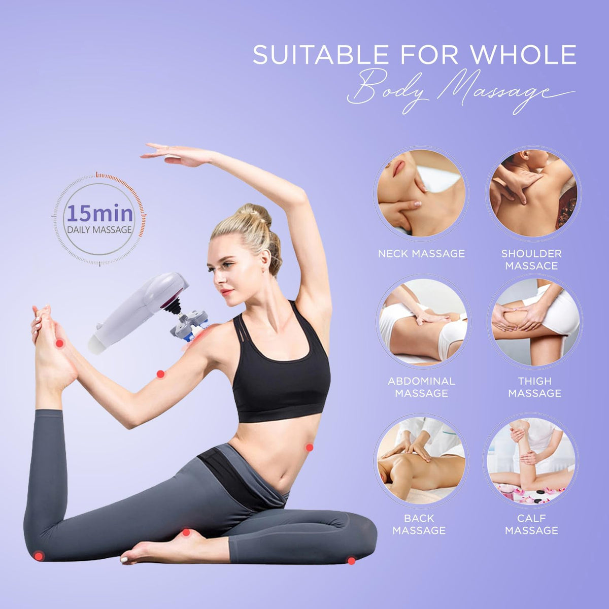 Full Body Massager – 8-in-1 Electric for Muscle Relief