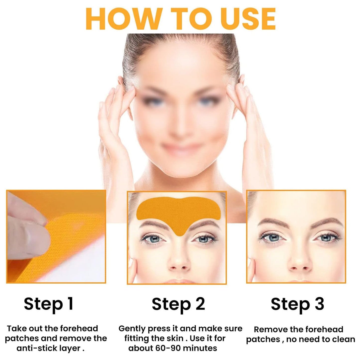 Forehead Wrinkle Patches (10 Pcs) – Anti-Aging Pads | GlowForm