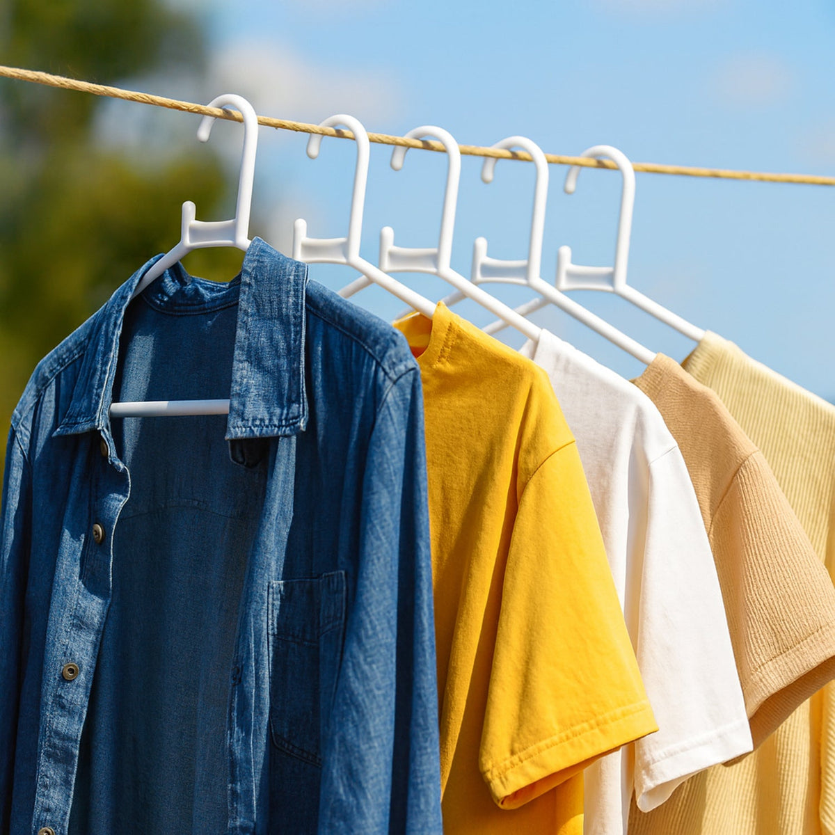 Space-Saving Plastic Clothes Hangers – Durable & Set
