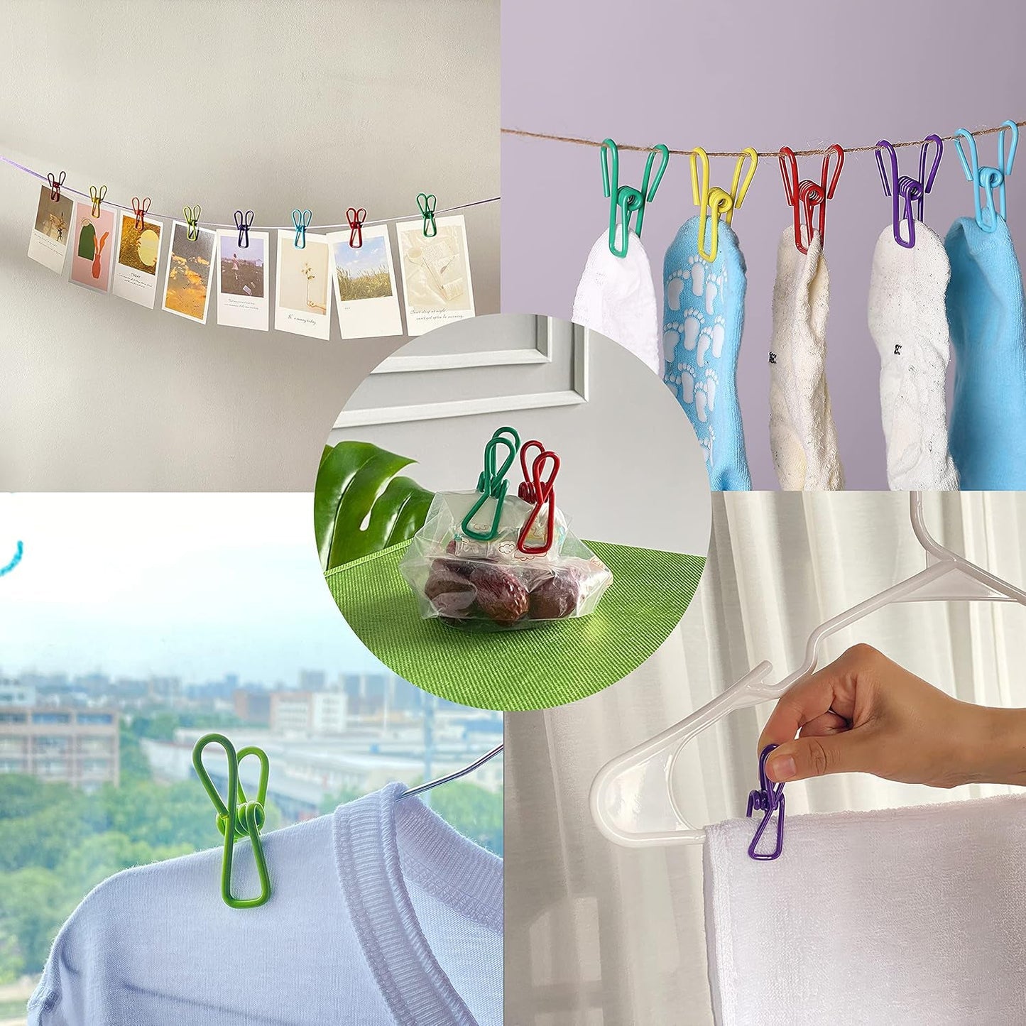 Travel-Ready Metal Clothes Pins Clips – Durable