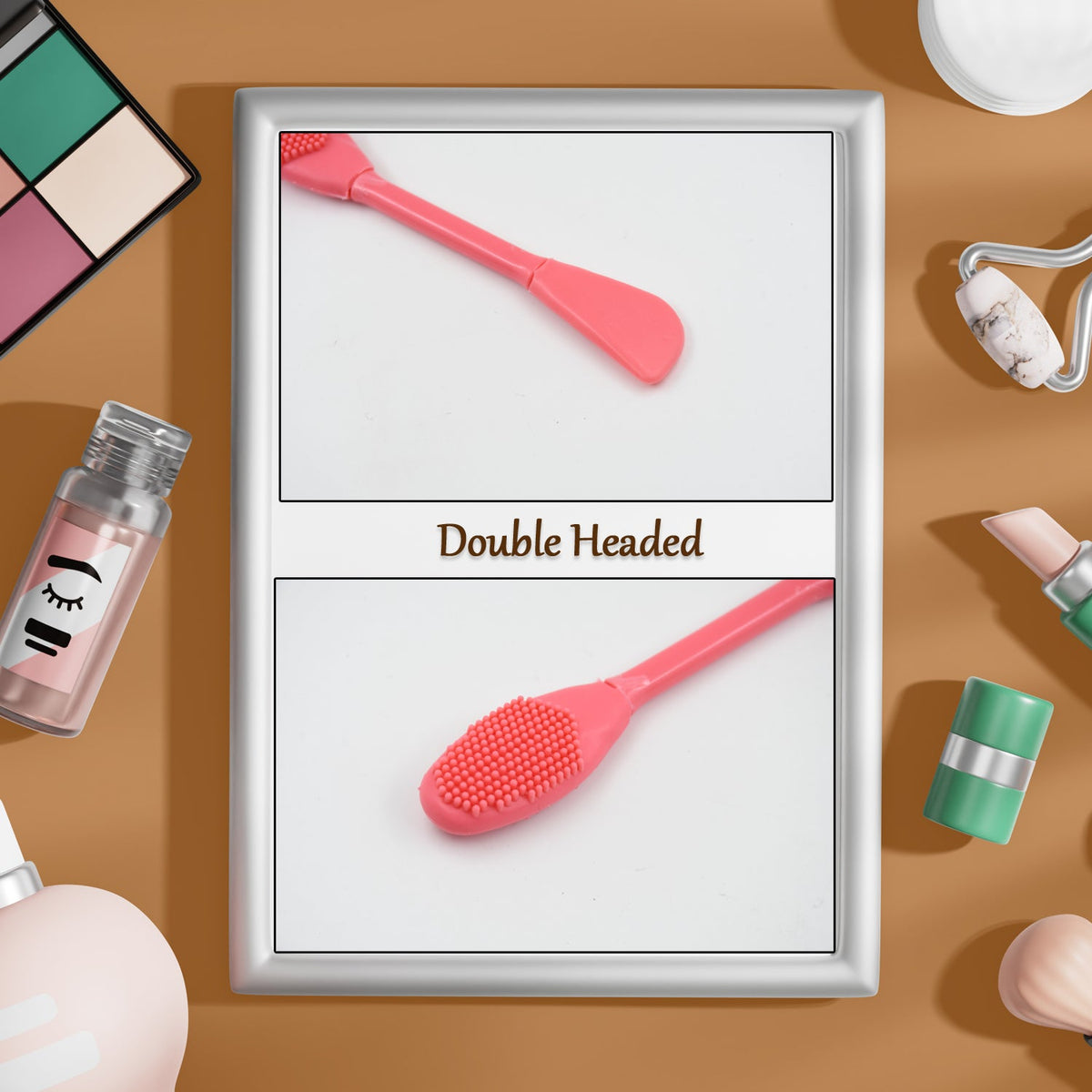 Silicone Mask Brush – Dual-Ended Face Skincare Tool