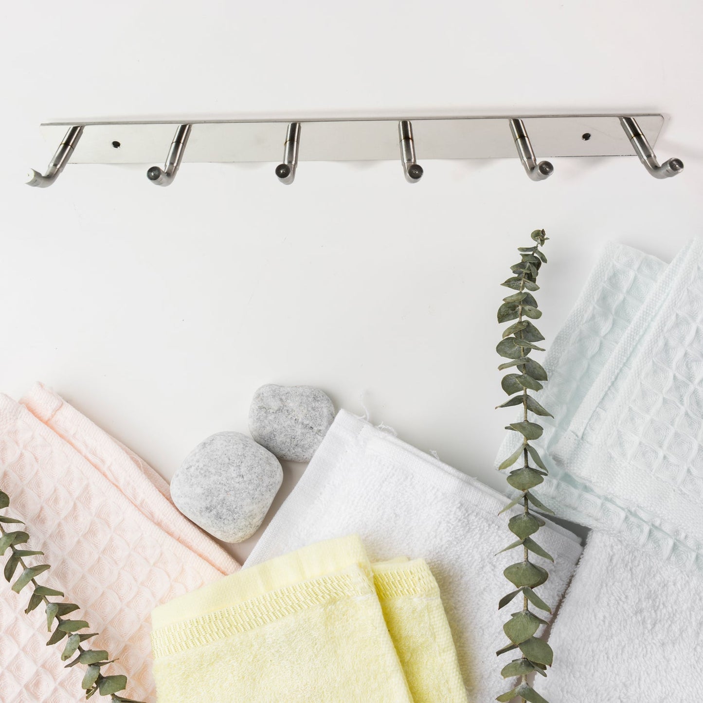 Rust-Resistant Stainless Steel Coat Rack 6-Hook – Durable