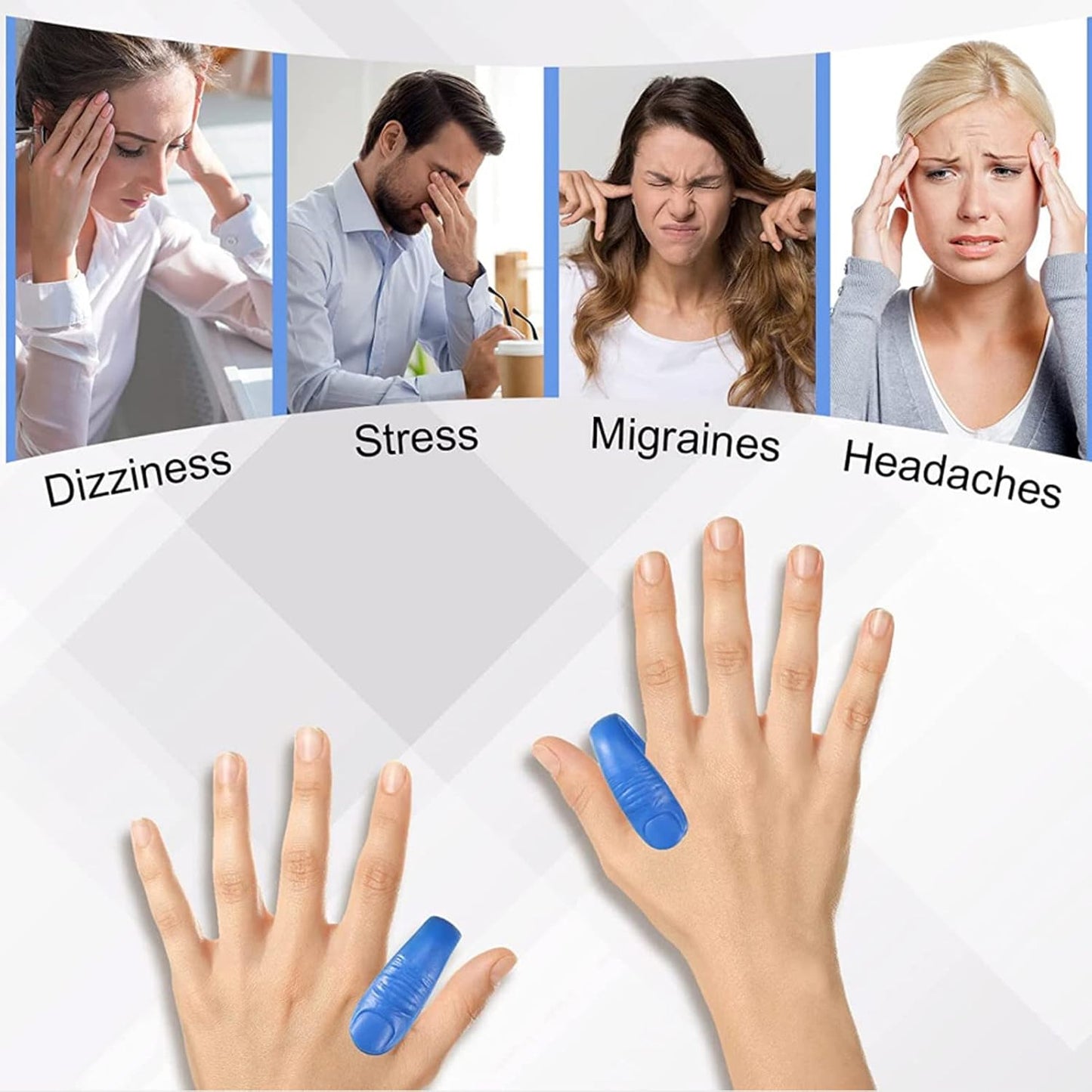 Acupressure Hand Clip – Stress & Migraine Relief | Velvet Wellness