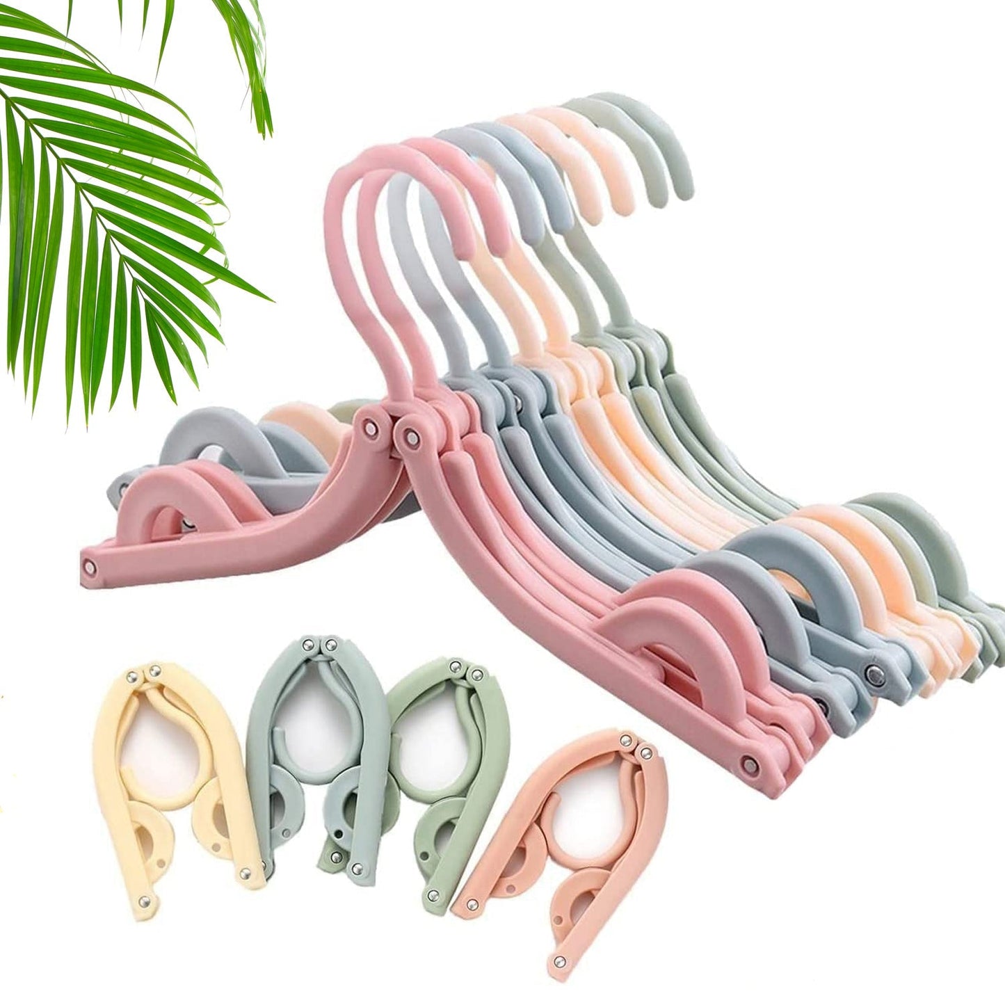 Travel-Ready Folding Hangers – Pcs & Home Use