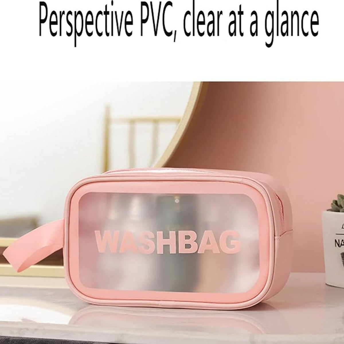 Cosmetic Pouch Set – Waterproof Travel Makeup Bags (Set of 3)