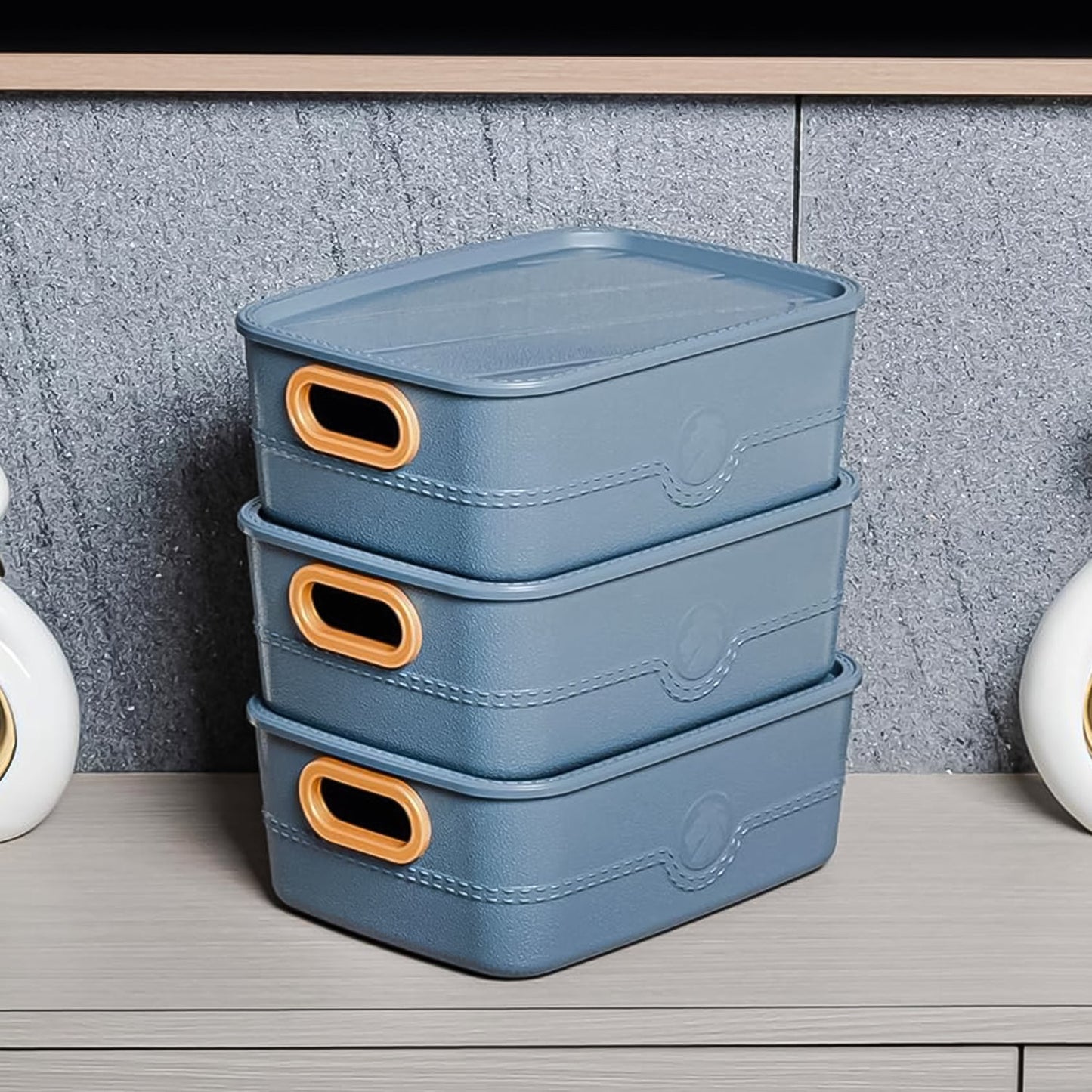 All-in-One Plastic Storage Basket Set – Durable & Organizer