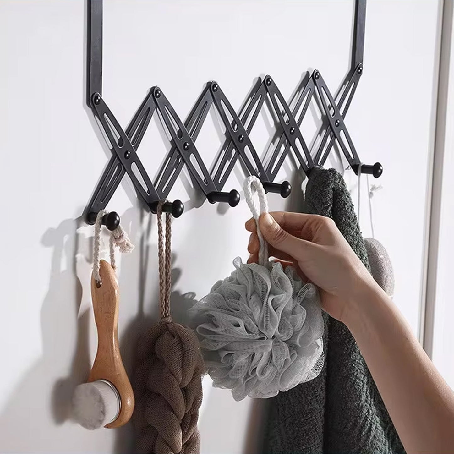 Clutter-Free Storage Door Hanger – Hook Steel Coat Rack