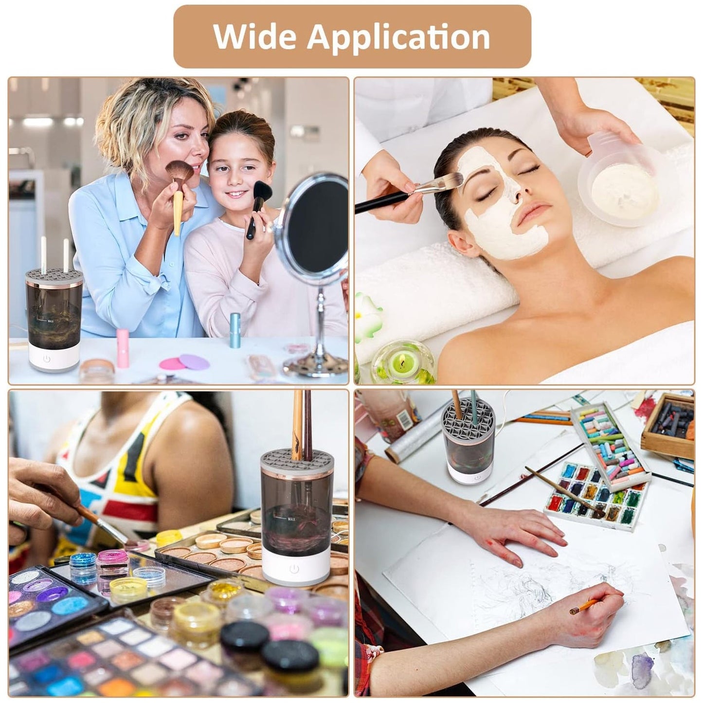 Automatic Makeup Brush Cleaner – Fast & Hygienic | BeautyBare