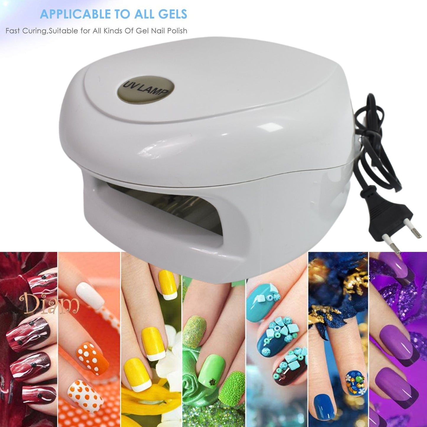 LED UV Nail Lamp 18W – Quick Gel Polish Curing & Nail Dryer | AuriGlam