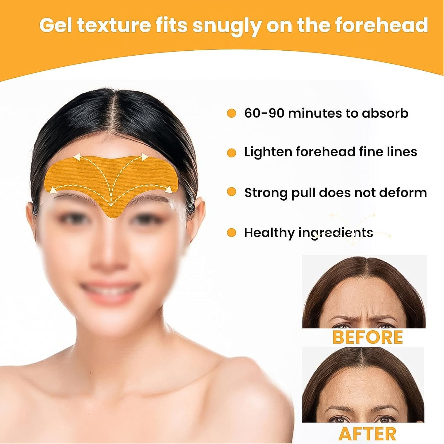 Forehead Wrinkle Patches (10 Pcs) – Anti-Aging Pads | GlowForm