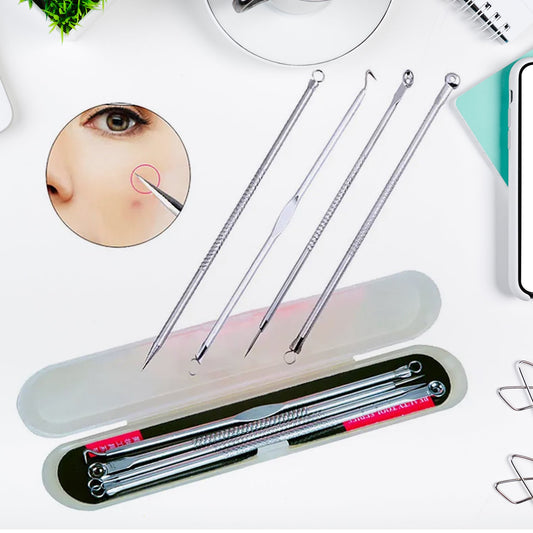Blackhead Remover Tool – 4-in-1 Stainless Steel Extractor