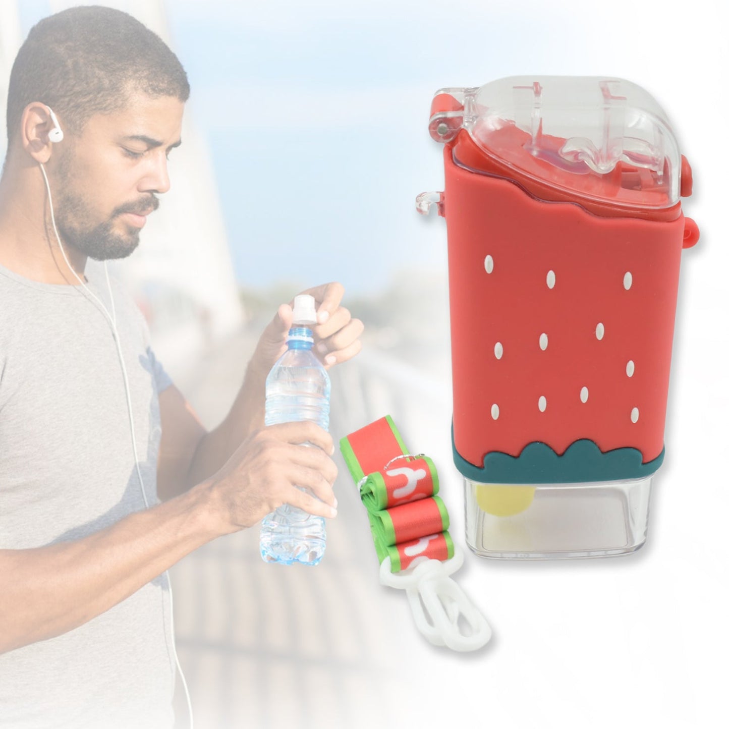 Leak-Proof Ice Cream Water Bottle for Kids – 300ml